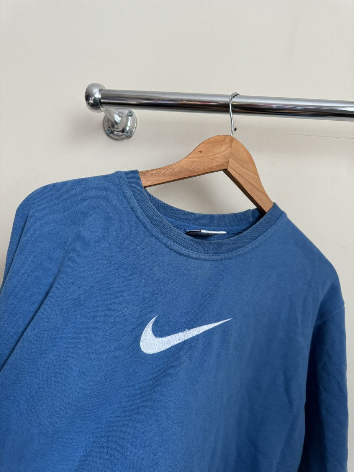 Nike × Vintage Vintage 90s Nike Big Logo Sweatshirt Size US M / EU 48-50 / 2 - 10 Thumbnail