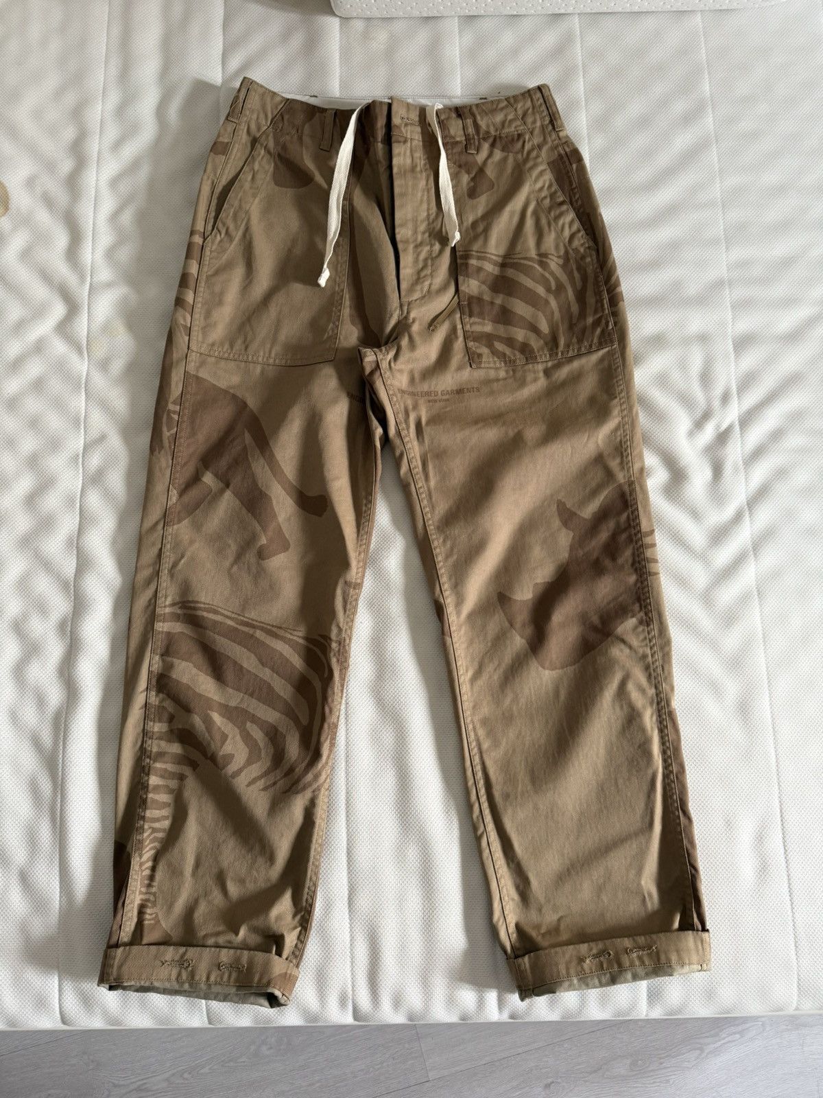 Engineered Garments Engineered Garments fatigue pant khaki animal print cotton Size US 28 / EU 44 - 1 Thumbnail