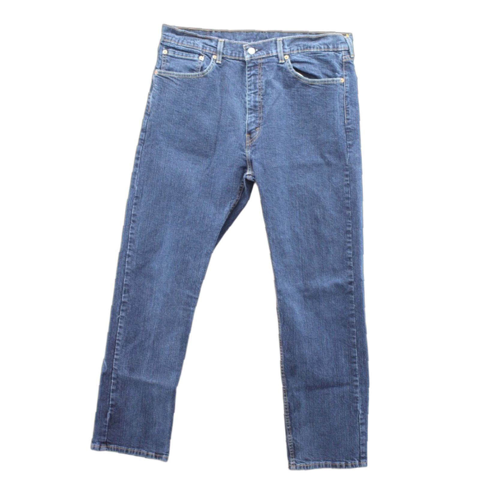 Levi's Levi's 505 Jeans Men's 38x32 Blue Denim Cotton Blend Straight Leg Regular Fit Size US 38 / EU 54 - 1 Thumbnail