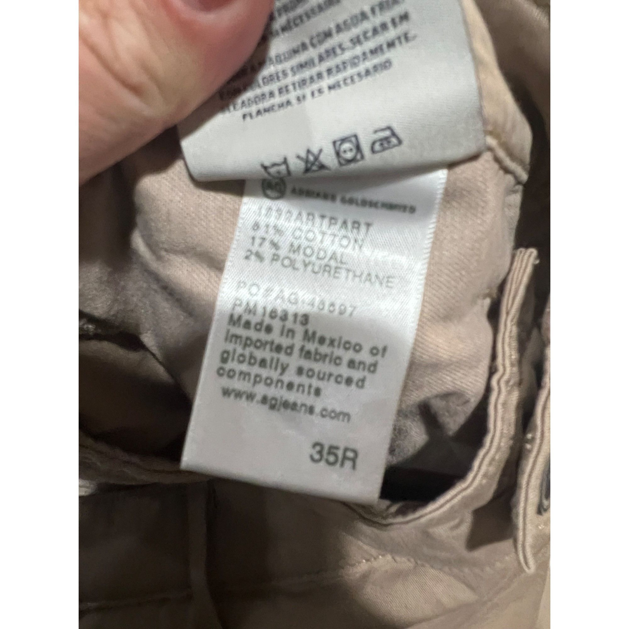 AG Adriano Goldschmied Adriano Goldschmied The Marshall Slim Mens Khakis - Size 35x Size US 35 - 5 Thumbnail