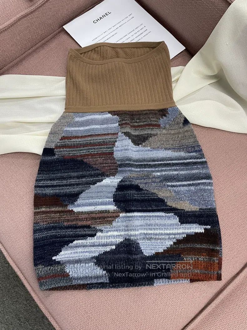 Chanel Chanel 24A high-end handicraft workshop cashmere contrast Size XS / US 0-2 / IT 36-38 - 4 Thumbnail