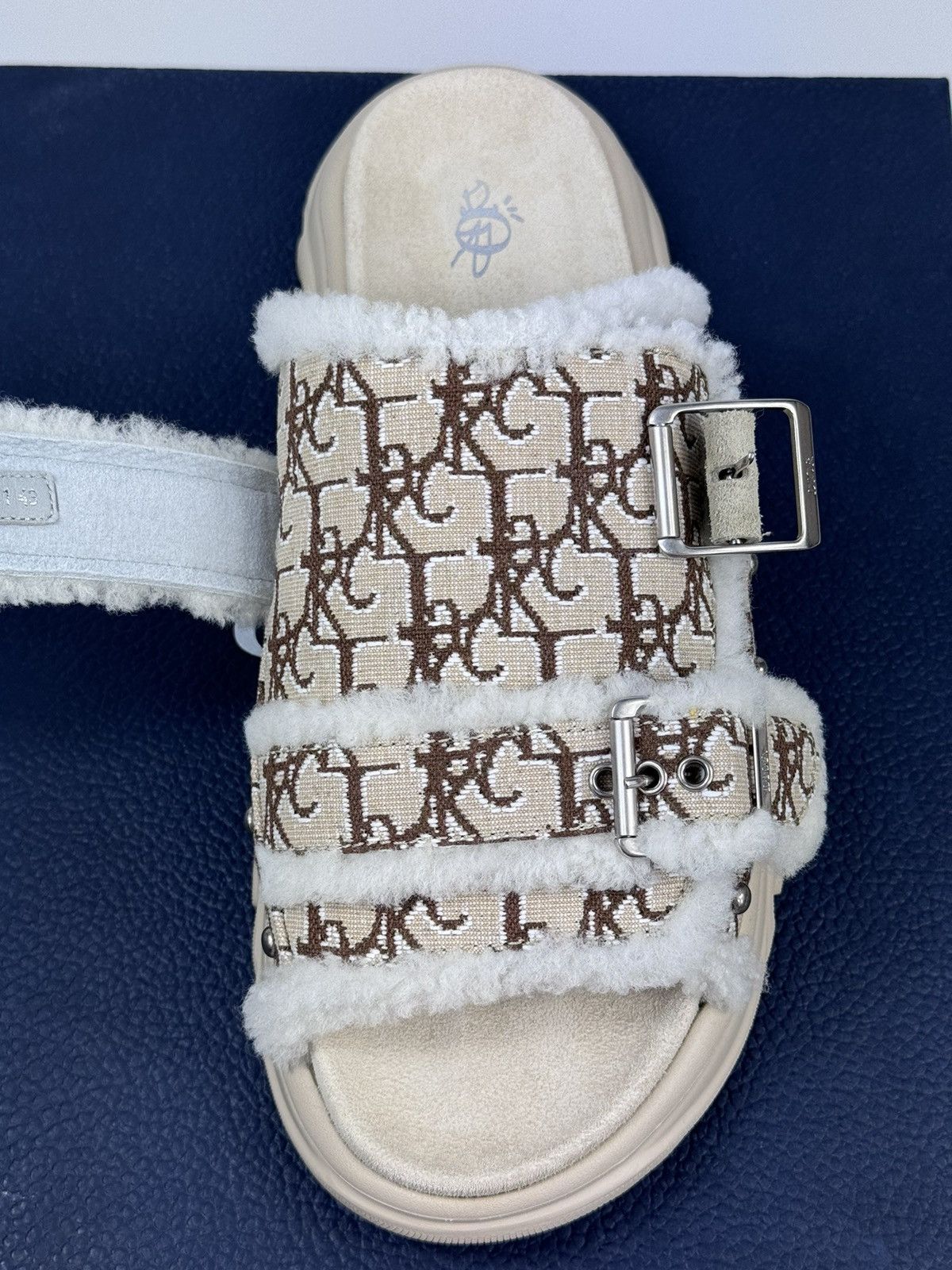 Dior × Travis Scott CACTUS JACK OBLIQUE PRINT ADJUSTABLE SLIDES Size US 10 / EU 43 - 8 Thumbnail