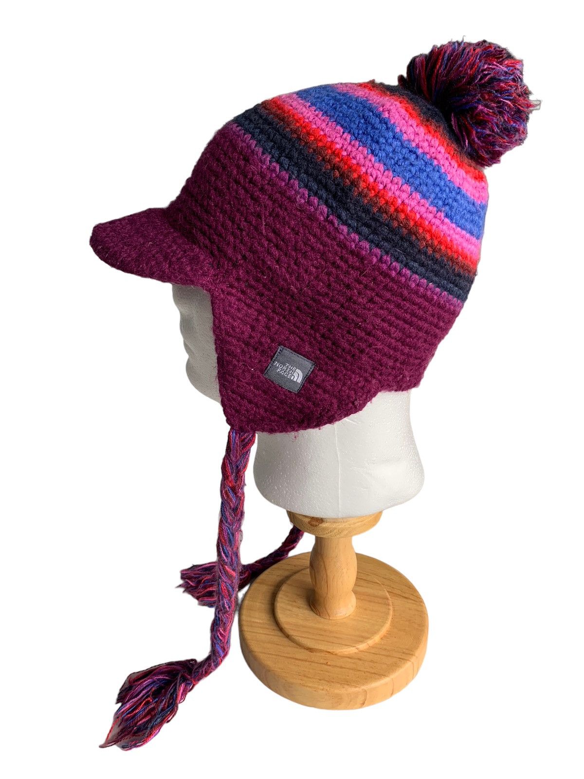 Japanese Brand × The North Face The North Face Multicolour Earflap Crochet knit Beanie Hats Size ONE SIZE - 5 Thumbnail