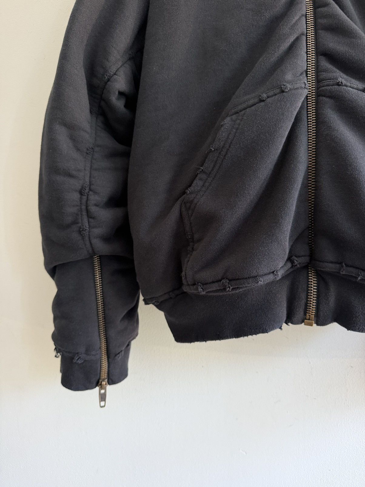 Balenciaga Winter 22 Bomber Zip Up Hoodie Jacket (M) Size US M / EU 48-50 / 2 - 3 Thumbnail