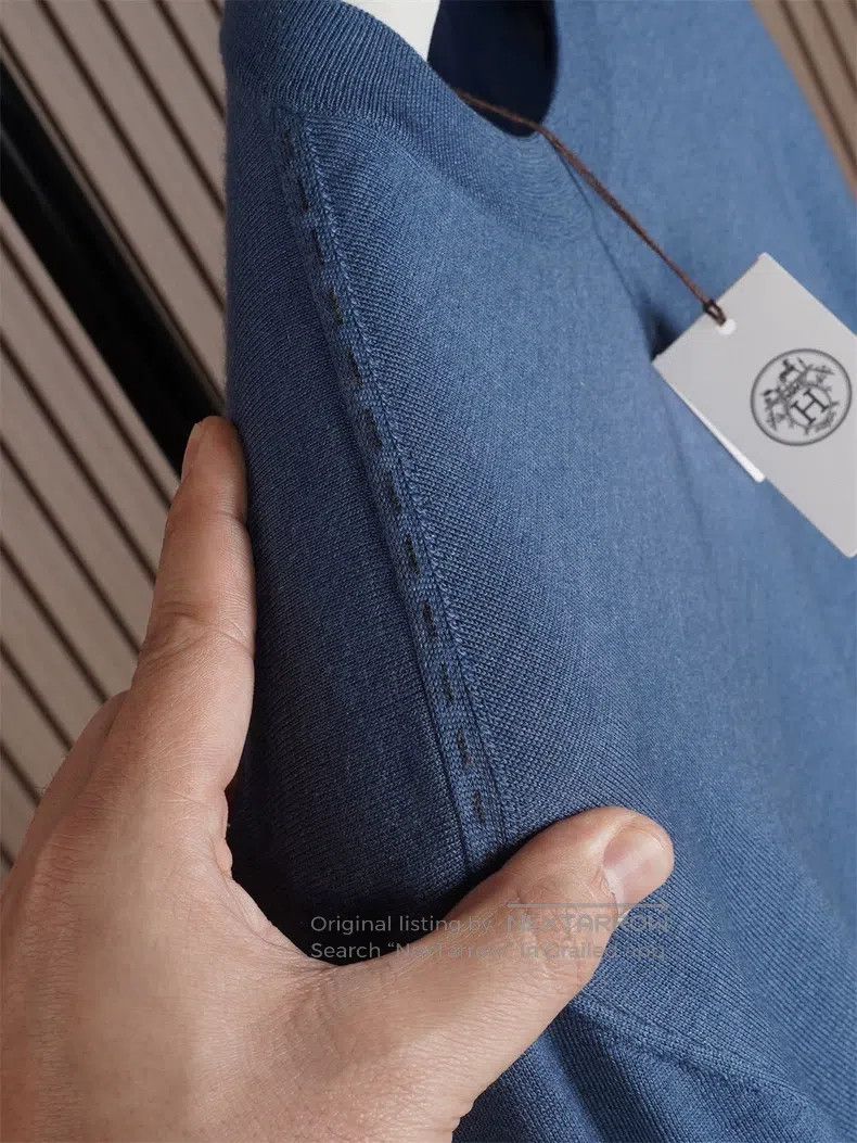 Hermes Hermes 80% Cashmere 20% Silk Knit Sweater Size US L / EU 52-54 / 3 - 3 Thumbnail