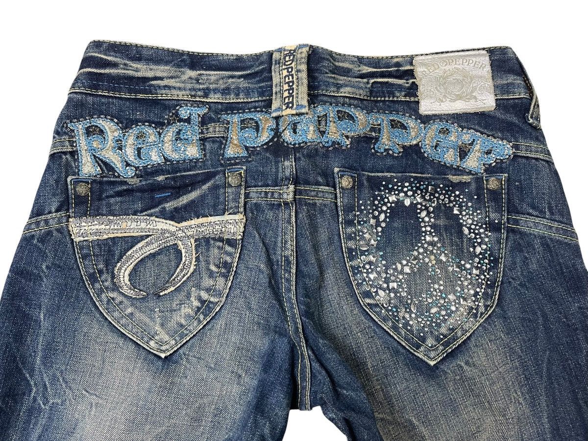 Japanese Brand Vintage Red Pepper Style By LBD Flare Jeans Streetwear Size US 31 - 3 Thumbnail