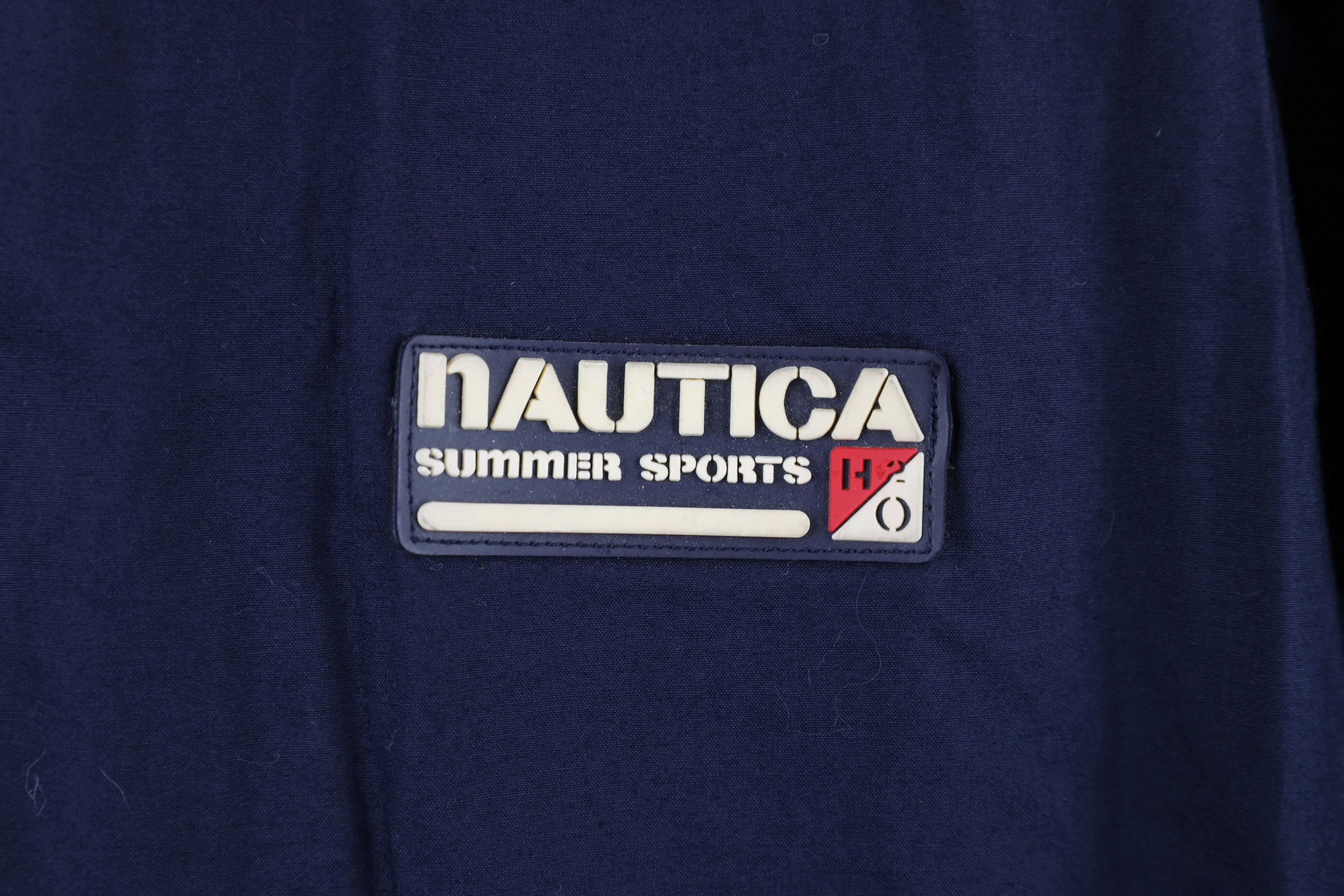 Nautica × Vintage Vintage 90s Nautica Distressed Spell Sailing Bomber Jacket Size US M / EU 48-50 / 2 - 4 Thumbnail