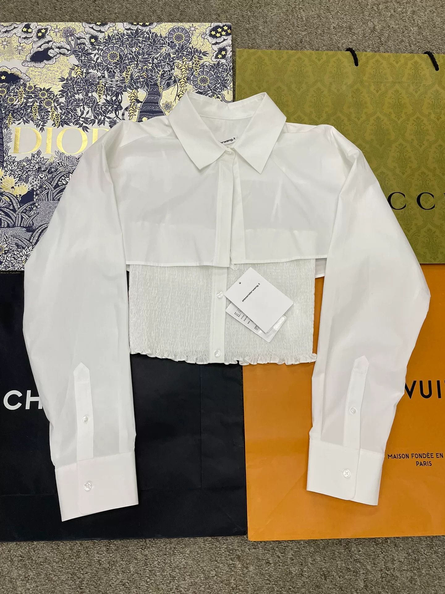 Alexander Wang Alexander Wang White Layered Camisole Shirt Size M / US 6-8 / IT 42-44 - 1 Thumbnail