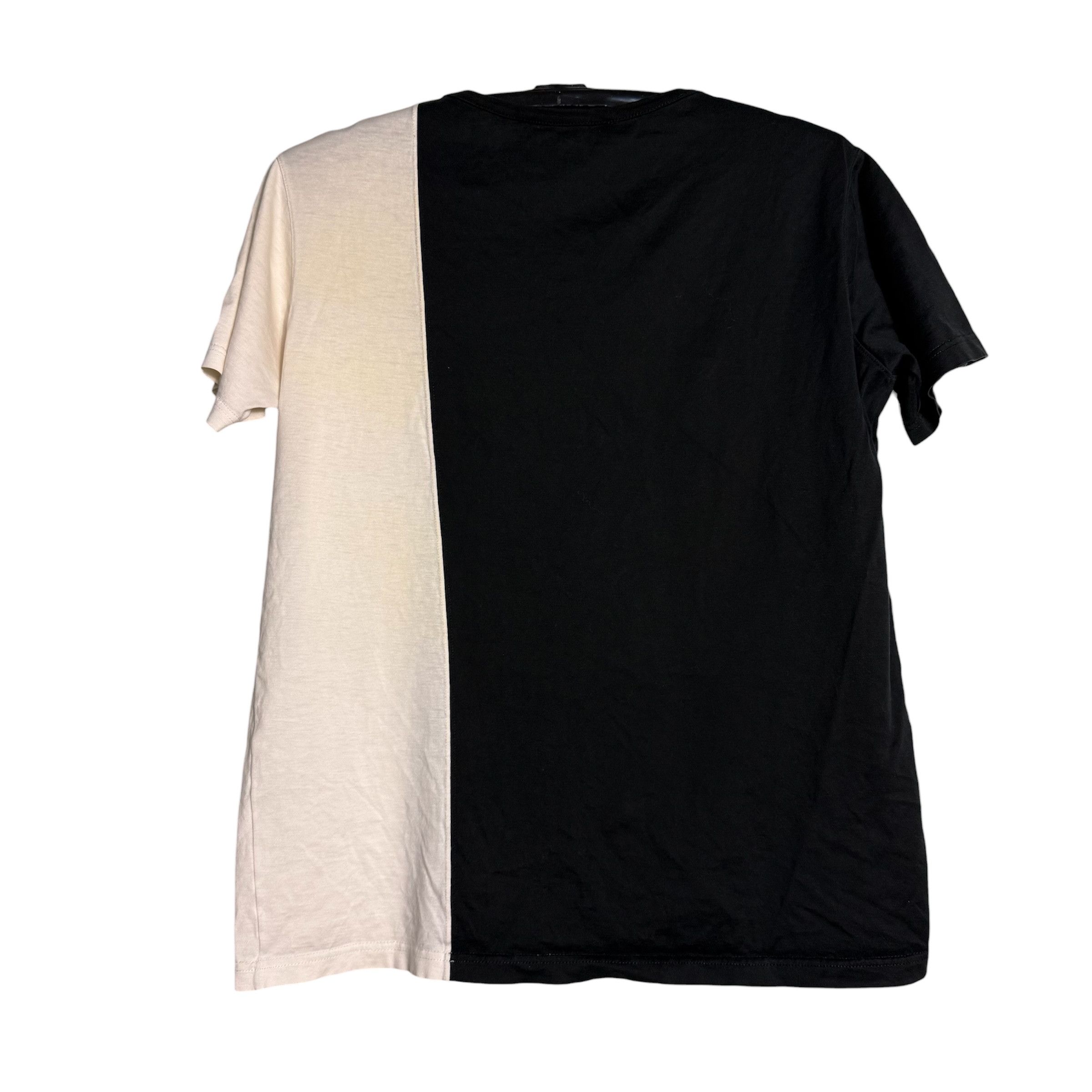 Salvatore Ferragamo 🔥RARE🔥Vintage Salvatore Ferragamo Vertical Split T-shirt Size US M / EU 48-50 / 2 - 3 Thumbnail