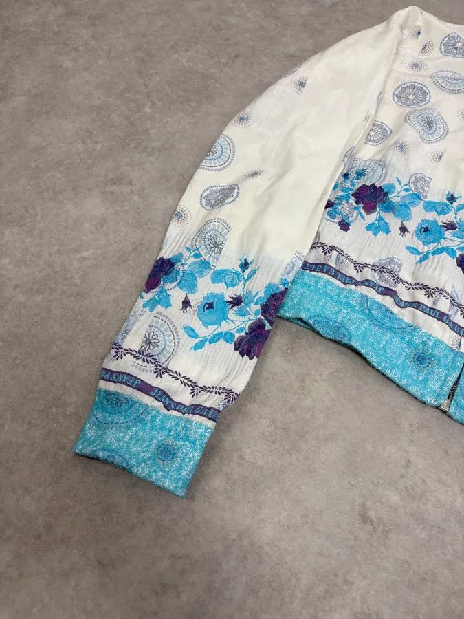 Jean Paul Gaultier 2000s Jean Paul Gaultier White & Blue Abstract Jacket Size S / US 4 / IT 40 - 8 Thumbnail