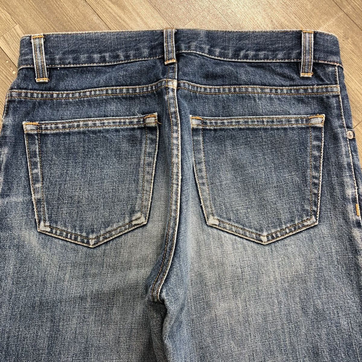 Helmut Lang Vintage Helmut Lang Faded Classic Denim Bootcut Flared Jeans Size US 29 - 19 Thumbnail
