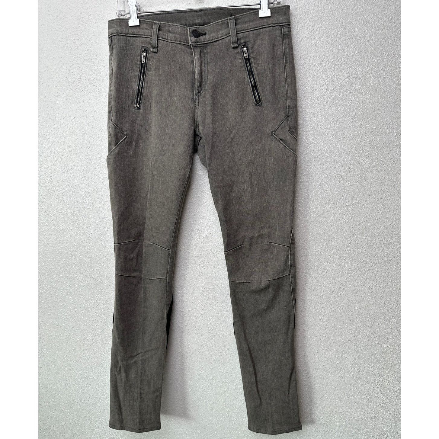Rag & Bone Rag & Bone Iron Skinny Grey US 28 Mixed Media Zip Jeans Size 28" / US 6 / IT 42 - 2 Thumbnail