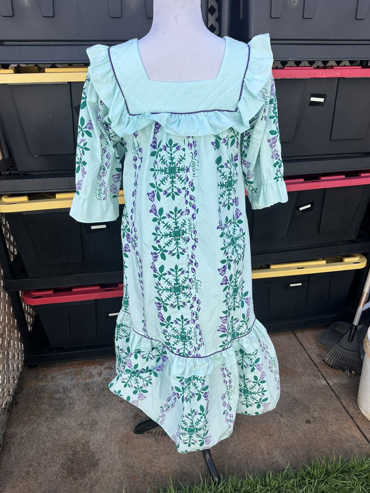 Tori Richard Vintage Tori Richard Golden Monarch Collection Green Women S Size S / US 4 / IT 40 - 2 Thumbnail
