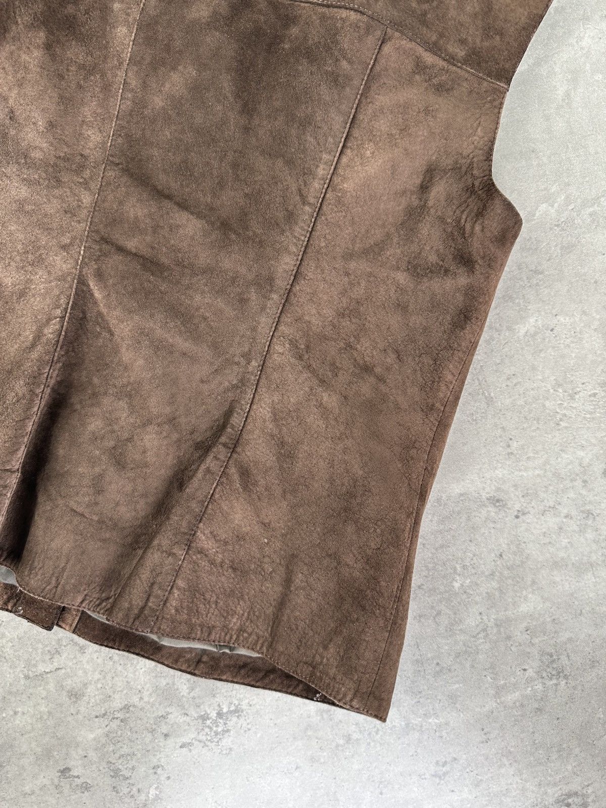 Japanese Brand Vintage Suede Vest Size S / US 4 / IT 40 - 13 Thumbnail