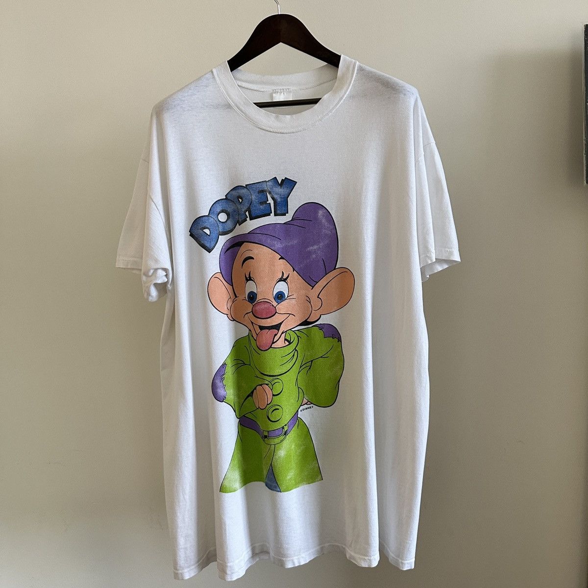 Disney × Vintage Rare Vintage Disney Dopey Shirt Oversized One Size Size XXL / US 16-18 / IT 52-54 - 2 Thumbnail