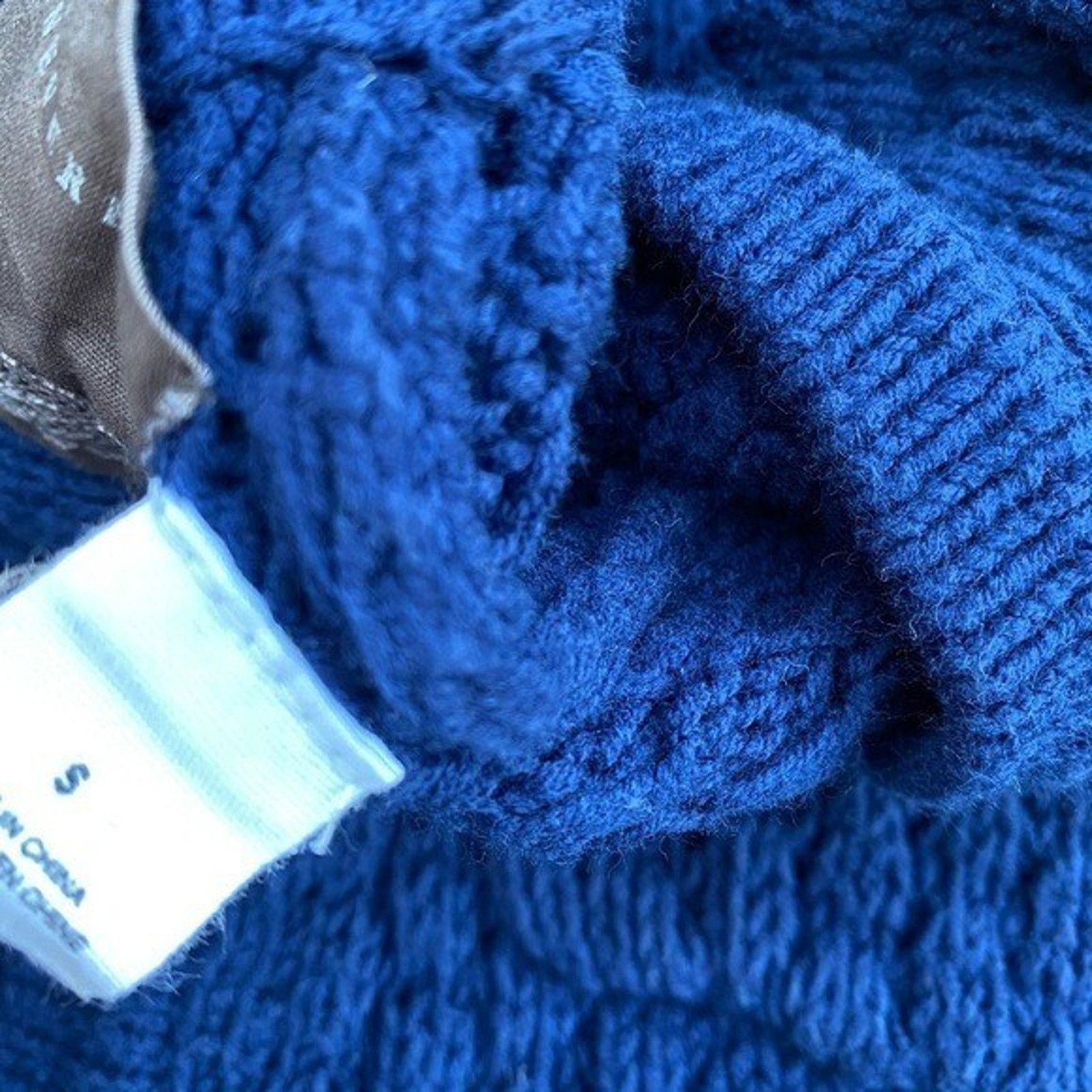 Cableami Guinevere cable knit navy cardigan sweater cotton S A000163 Size S / US 4 / IT 40 - 5 Thumbnail