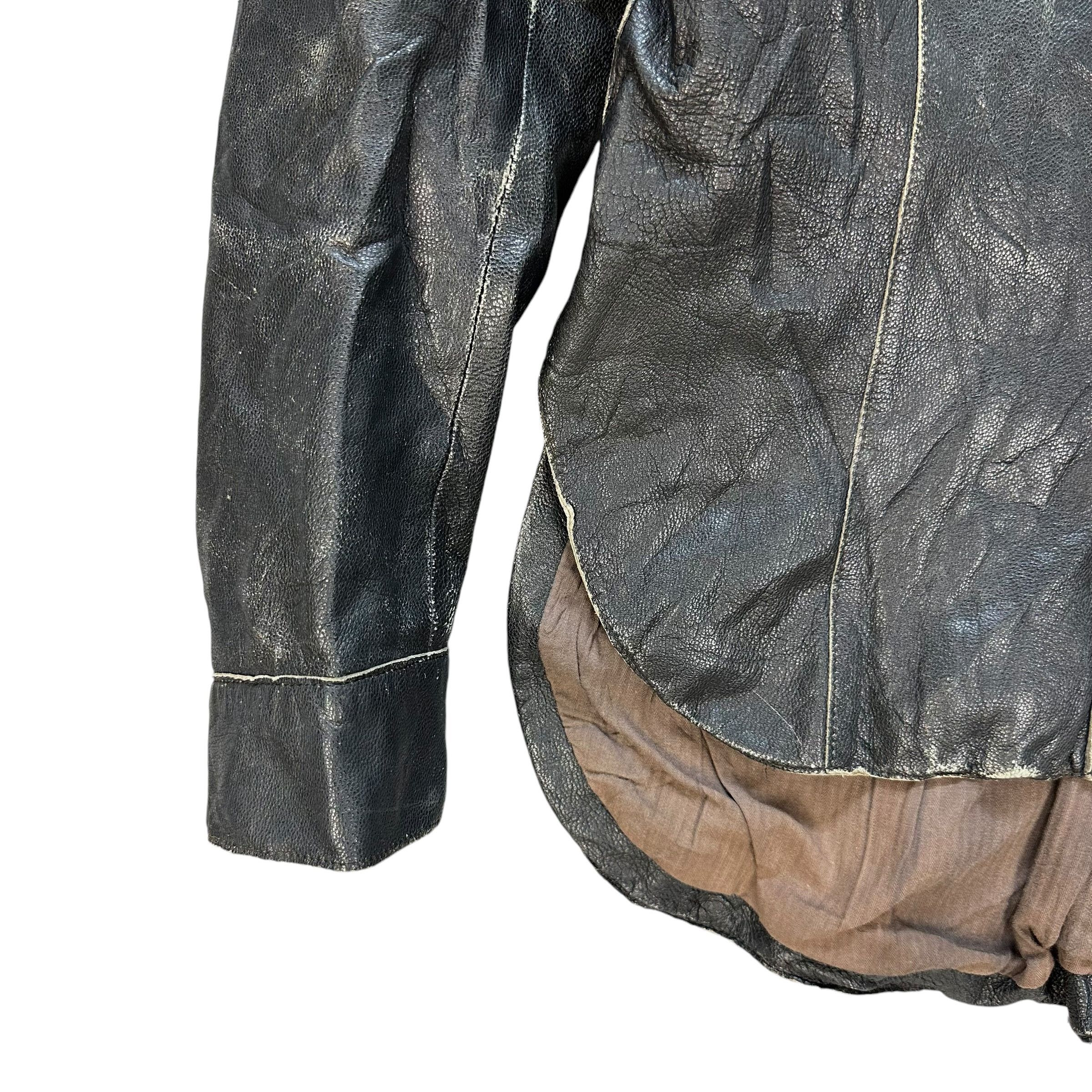Vintage MARCO TAGLIAFERRI Vintage Leather Jacket #012-1426 Size M / US 6-8 / IT 42-44 - 4 Thumbnail