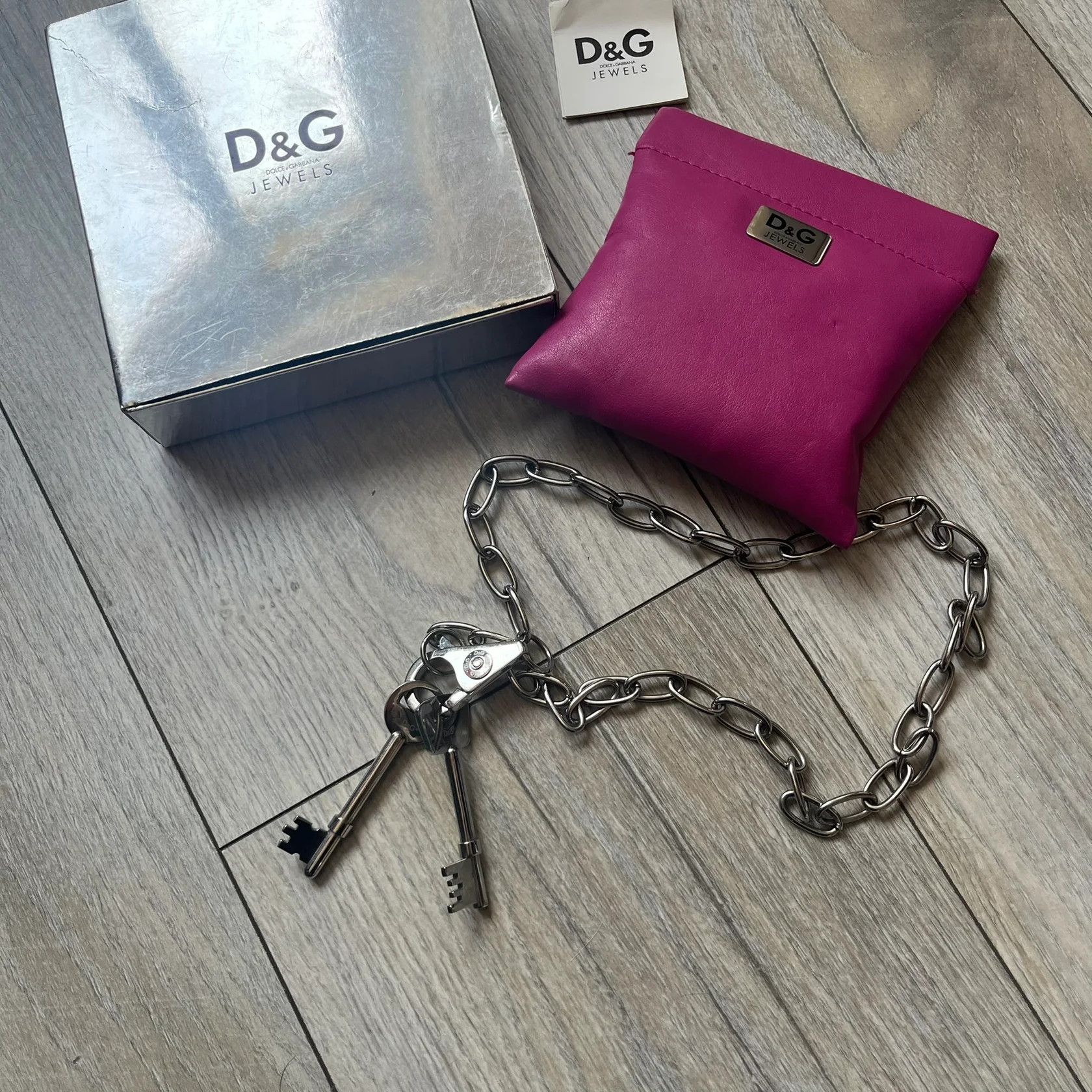 Dolce & Gabbana Dolce & Gabbana Two Keys Necklace Size ONE SIZE - 2 Thumbnail