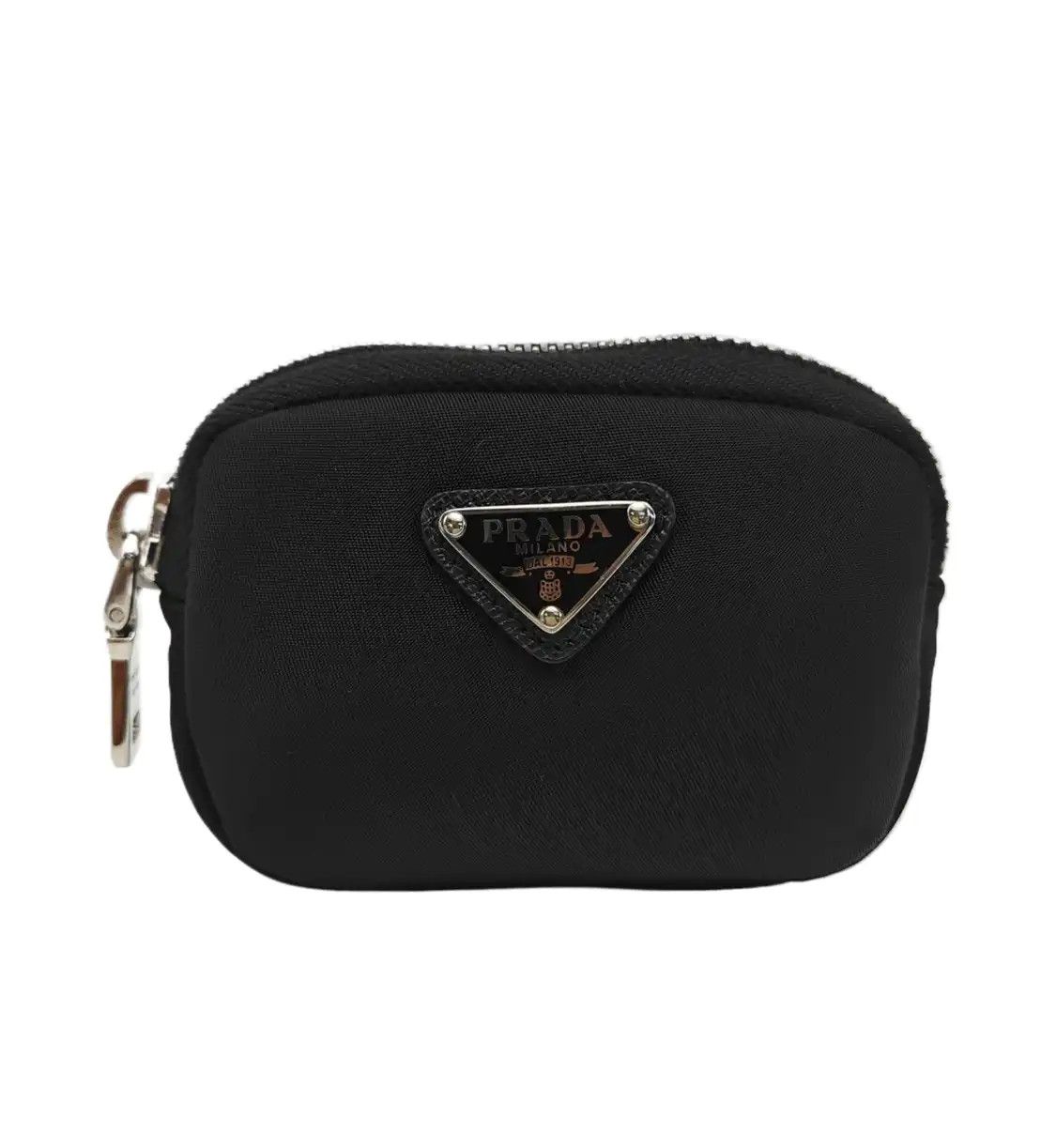 Prada PRADA black nylon logo belt bag belt bag/ chest silver hardware Size ONE SIZE - 1 Thumbnail