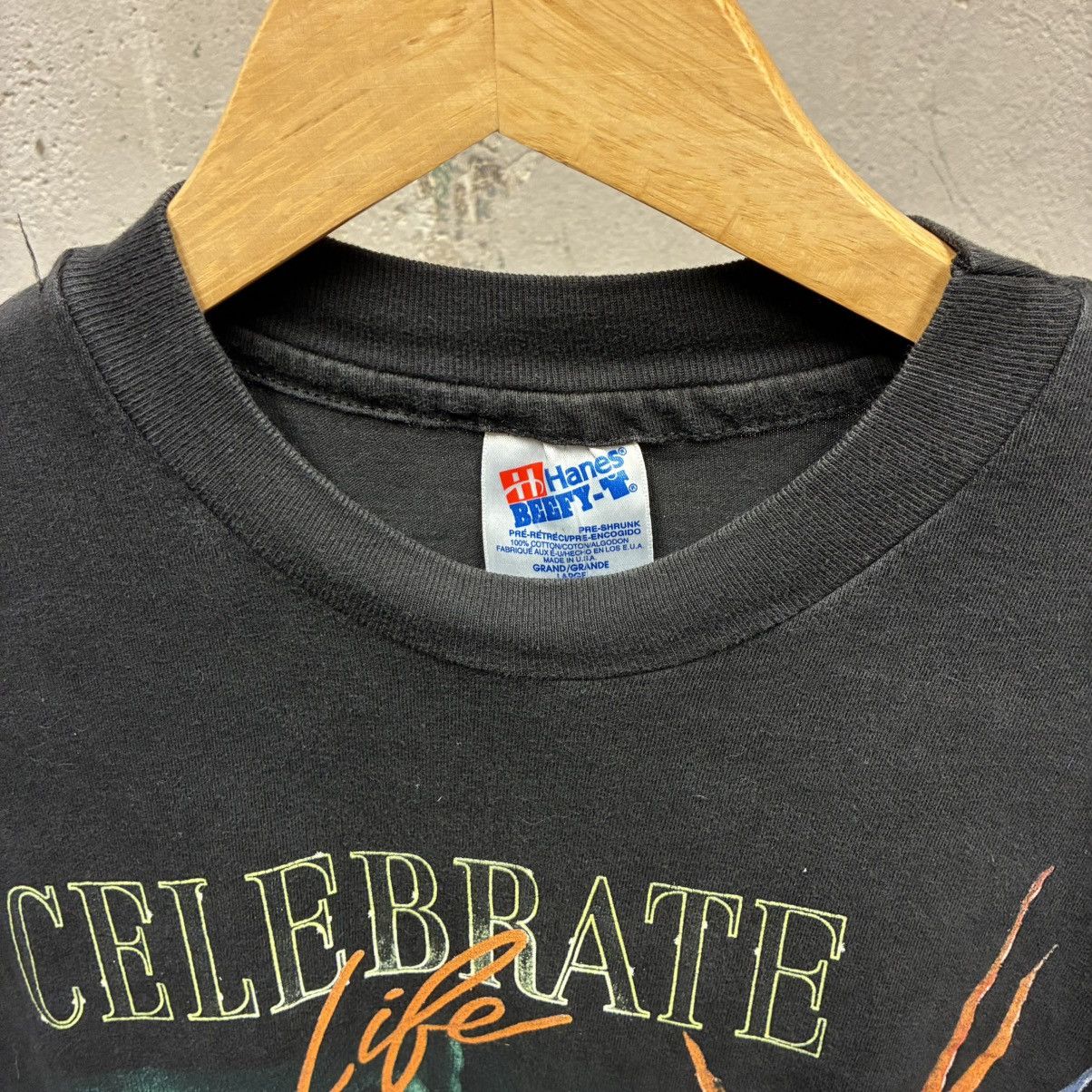 Other Vintage 90s 1992 Celebrate Life Frog Nature Rainforest Tee Size US L / EU 52-54 / 3 - 5 Thumbnail
