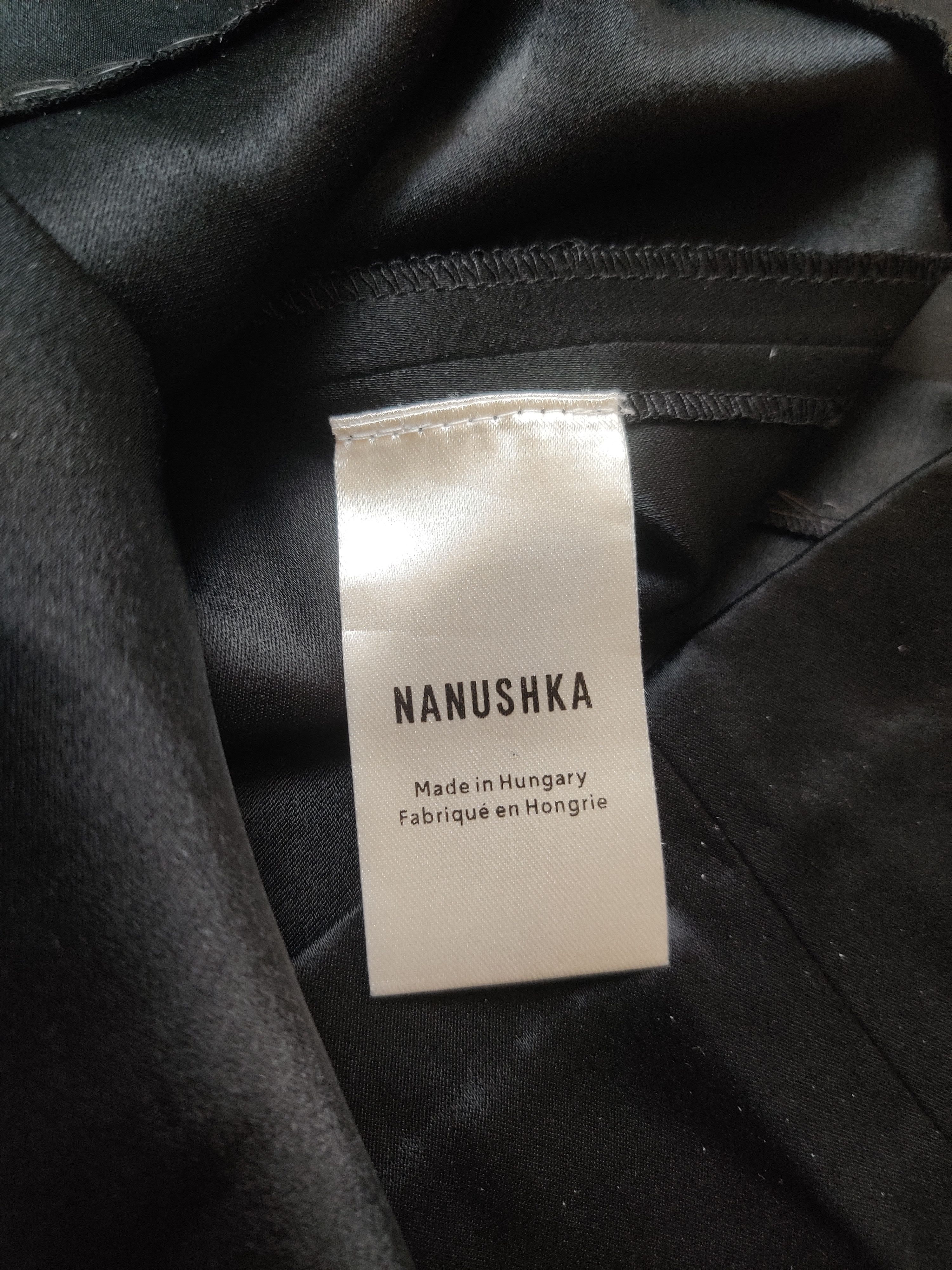 Nanushka Nanushka Satin Mock Neck Top Black Minimalist Designer XS Size XS / US 0-2 / IT 36-38 - 7 Thumbnail