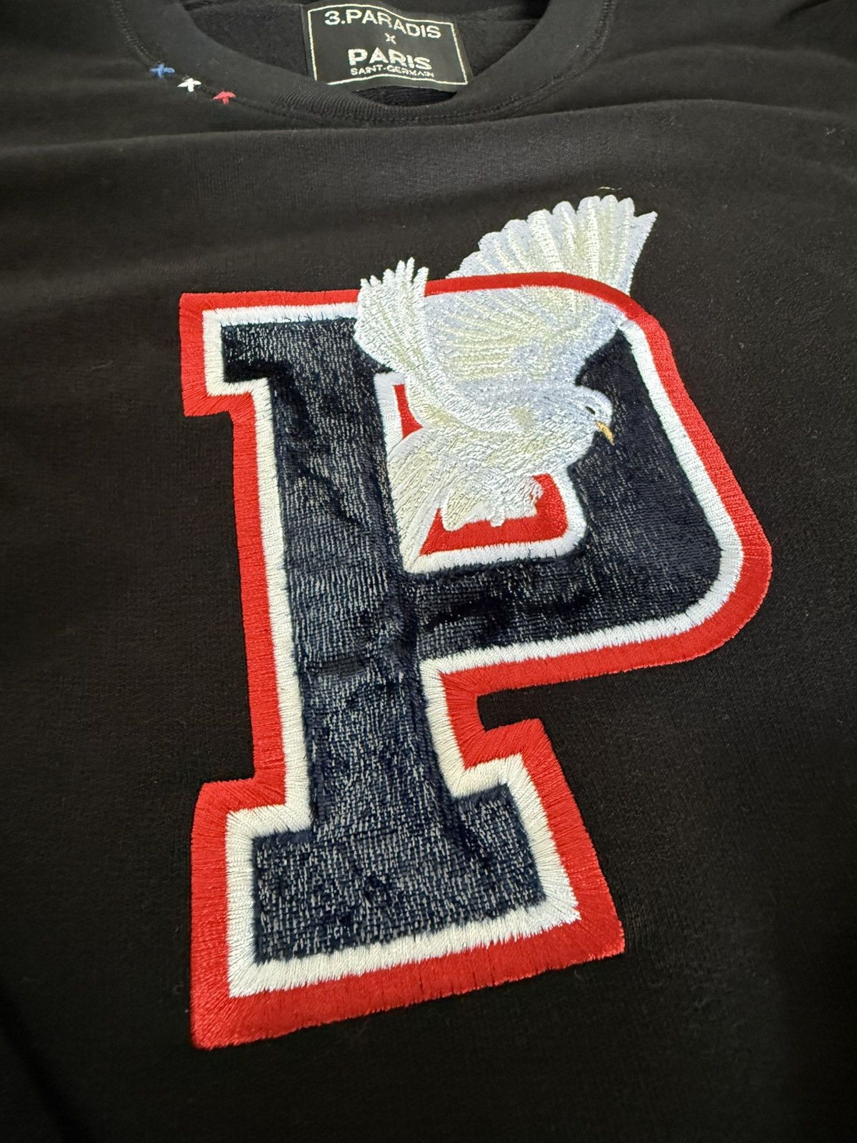 3.PARADIS 3.PARADIS x PSG Paris Logo Crewneck Sweatshirt Black S Size US S / EU 44-46 / 1 - 3 Thumbnail