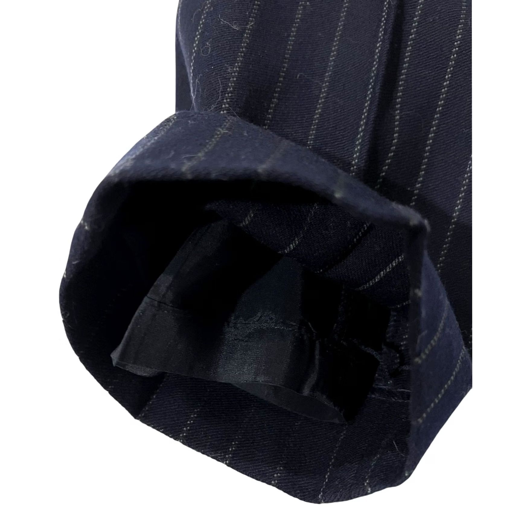 Vintage VINTAGE? Lauren Ralph Lauren Women’s Wool Pants Pinstripe Office Preppy Navy Trousers 2P Size 26" / US 2 / IT 38 - 5 Thumbnail