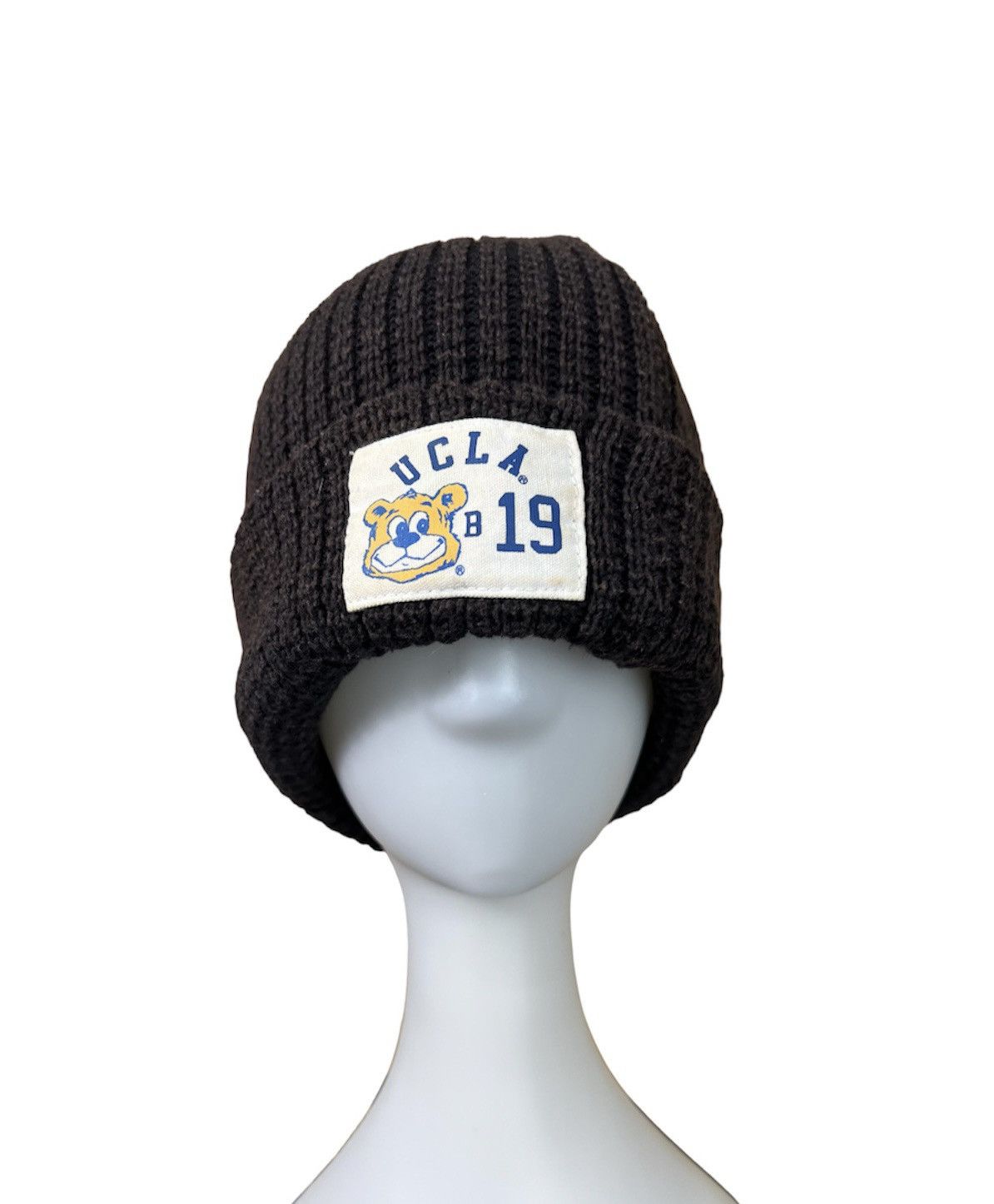 Vintage Ucla Black Padded Beannie Hat Size ONE SIZE - 1 Thumbnail