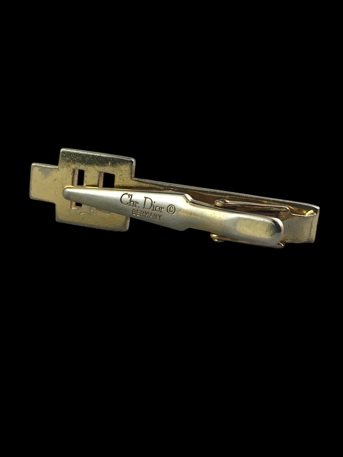 Christian Dior Monsieur VINTAGE CHRISTIAN DIOR STRIPED TIE-CLIPS MADE IN GERMANY Size ONE SIZE - 5 Thumbnail