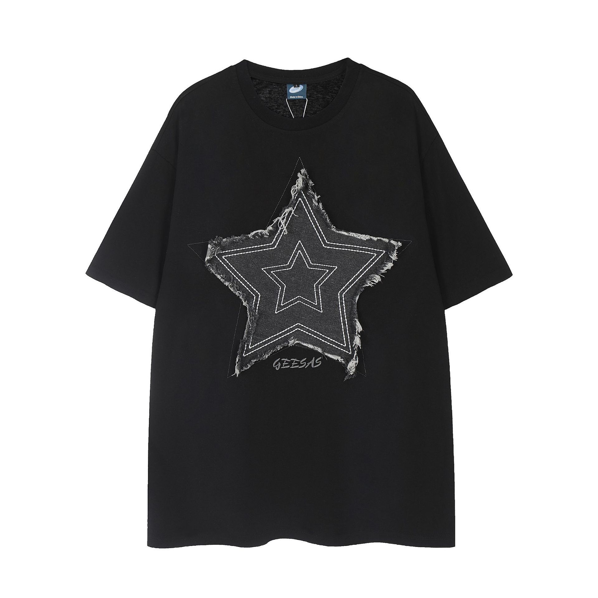 image of Tee Star Graphic T Shirt in Black, Men's (Size Medium)