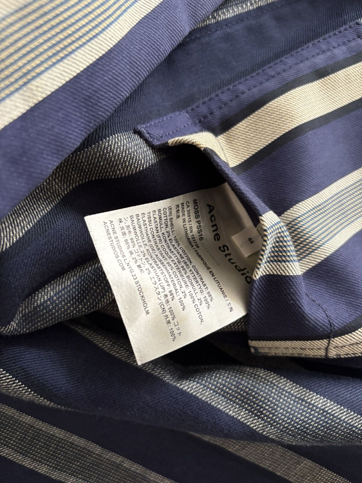 Acne Studios Acne Studios Striped Moss Jacket Size US S / EU 44-46 / 1 - 3 Thumbnail