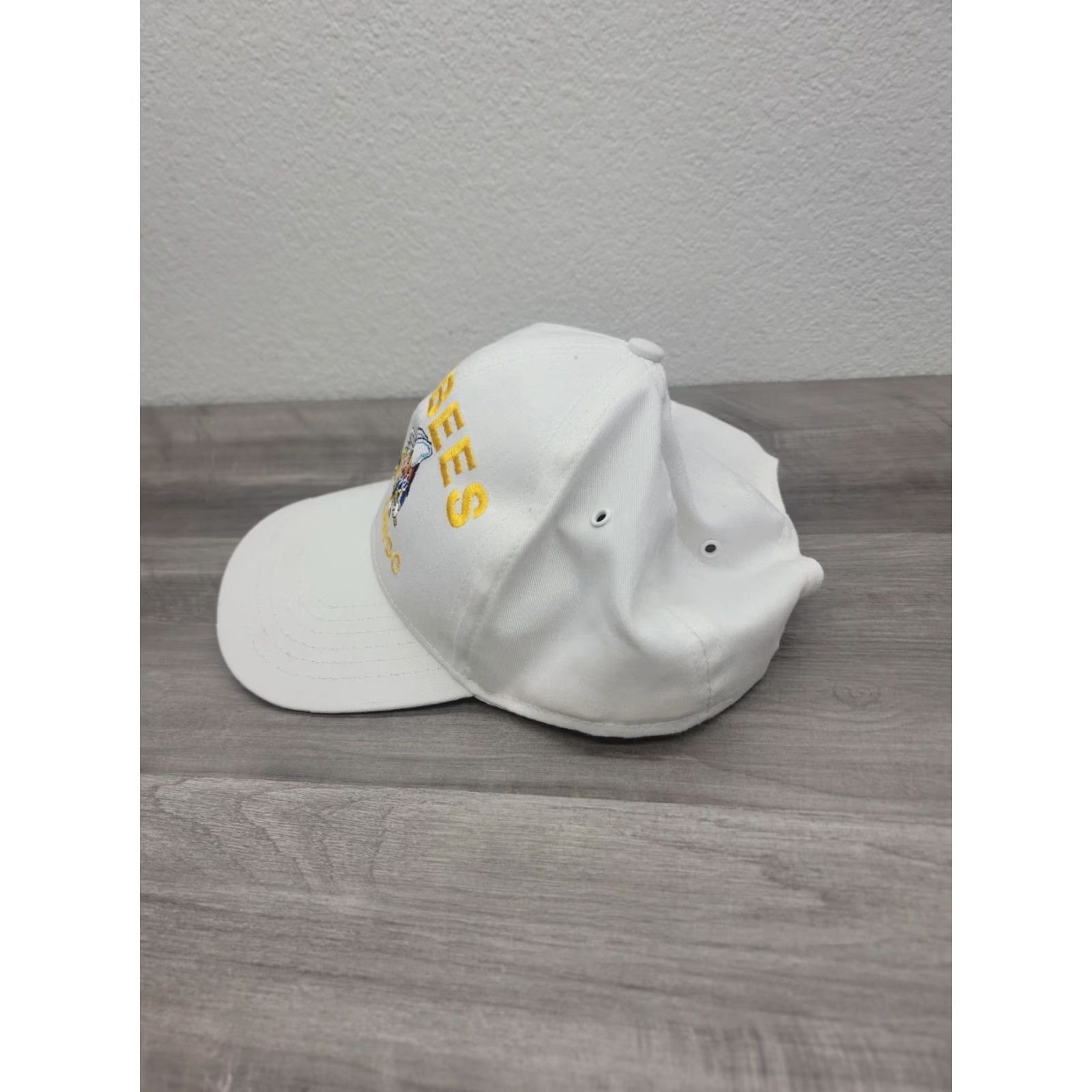 Vintage VINTAGE Navy Sea Bees Hat Cap Snapback Trucker Seabees Large Patch USA Men Adjustable White Size ONE SIZE - 3 Thumbnail