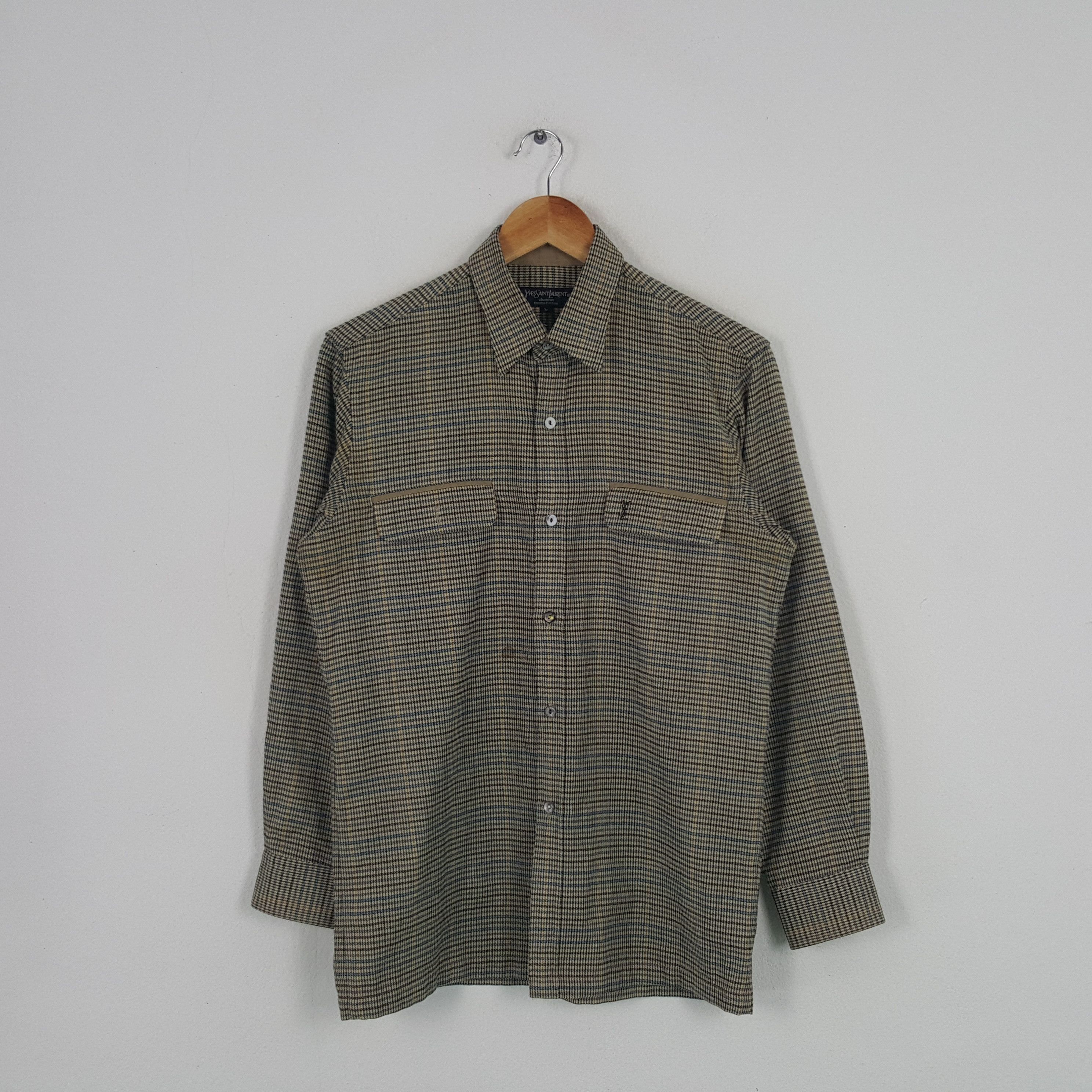 Vintage × Yves Saint Laurent Vintage Yves Saint Laurent Shirt Button Up Size US M / EU 48-50 / 2 - 1 Thumbnail
