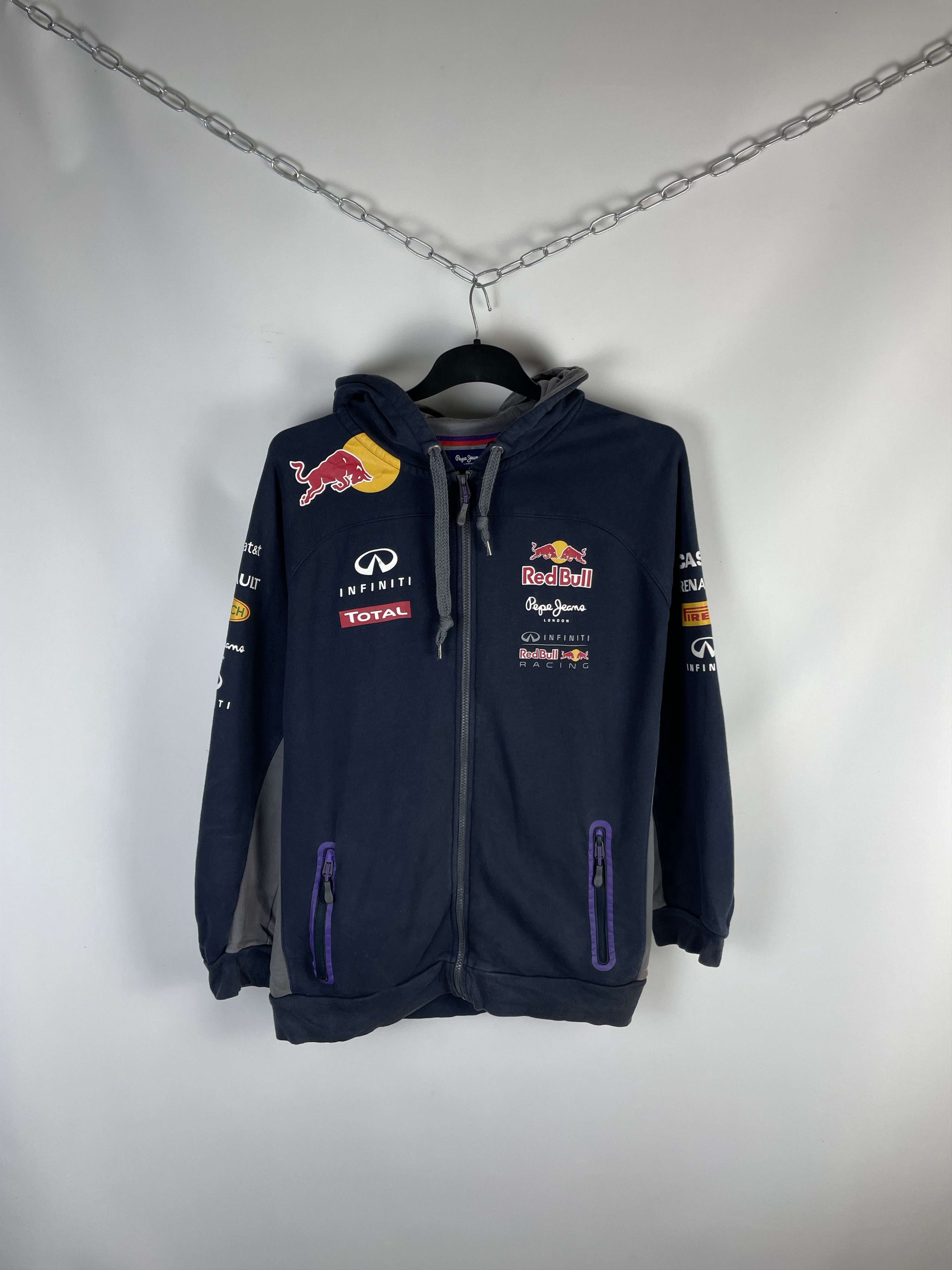 RED BULL MOTO ZIP UP HOODIE RACING MARLBORO INFINITY NASCAR