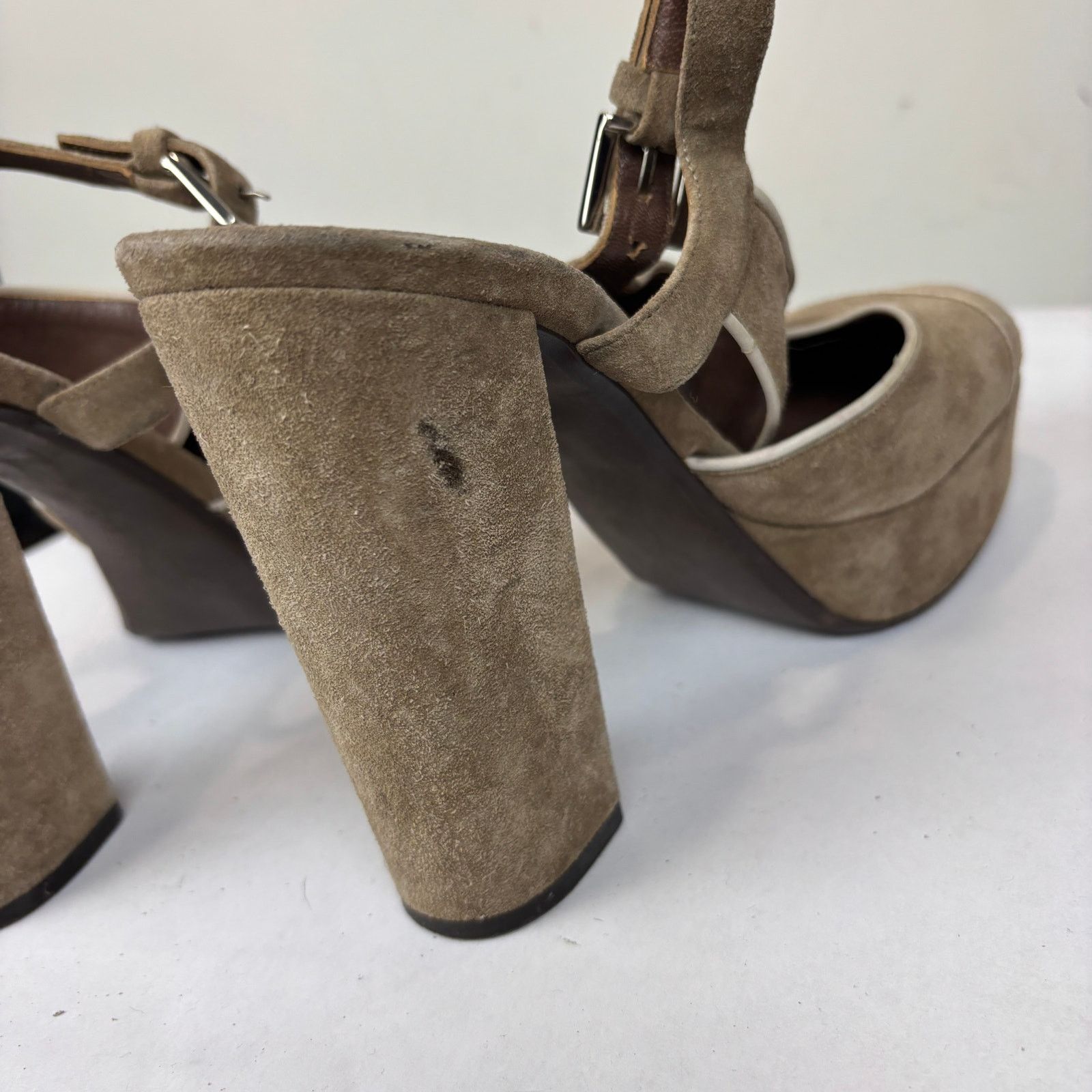 Japanese Brand × Marni Marni Suede Brown Heel Clogs Shoes Women's 40 US 10 Size US 10 / IT 40 - 15 Thumbnail