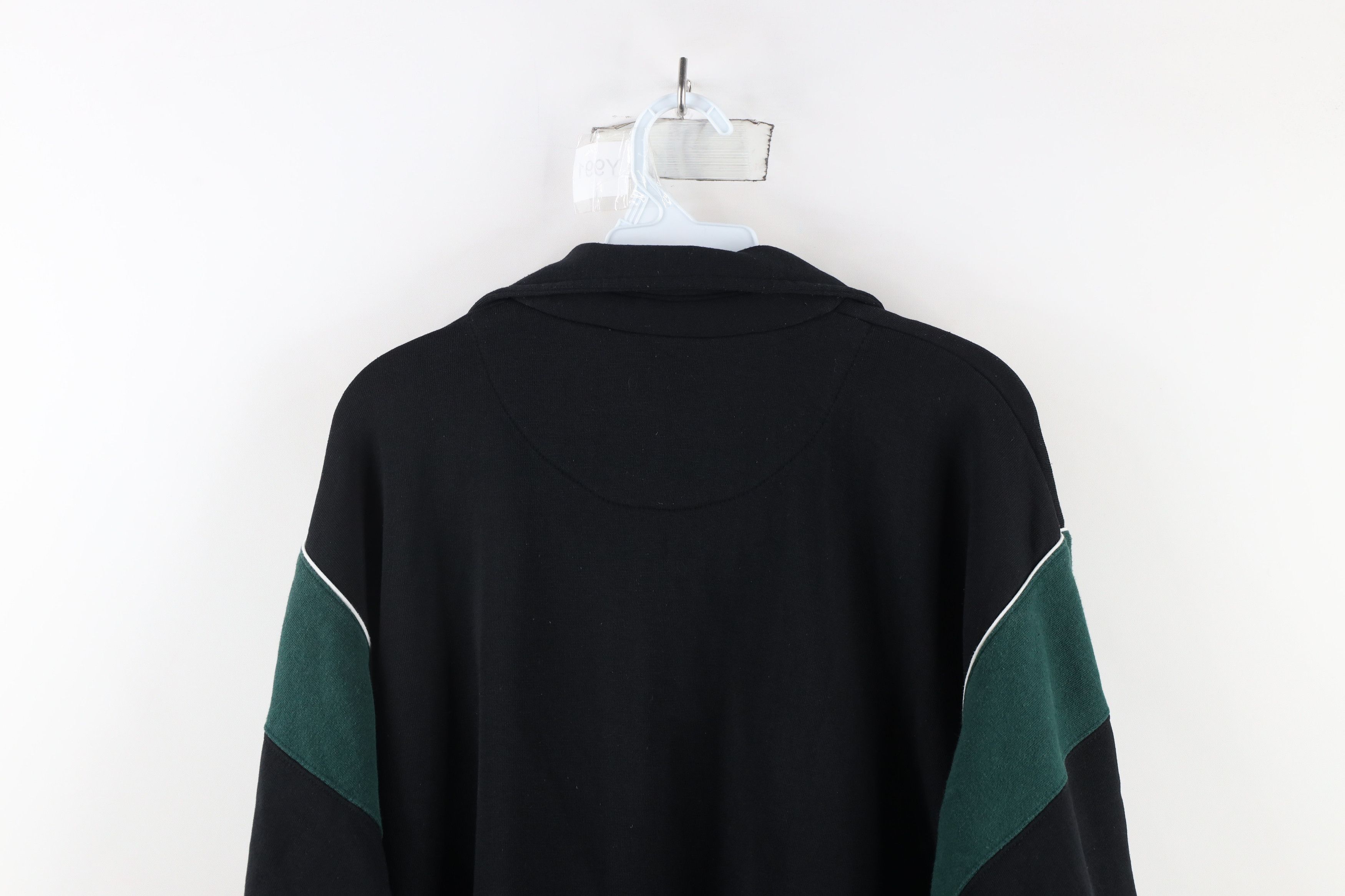 Vintage Vintage 90s Streetwear Block Collared Pullover Sweatshirt Size US XL / EU 56 / 4 - 10 Thumbnail