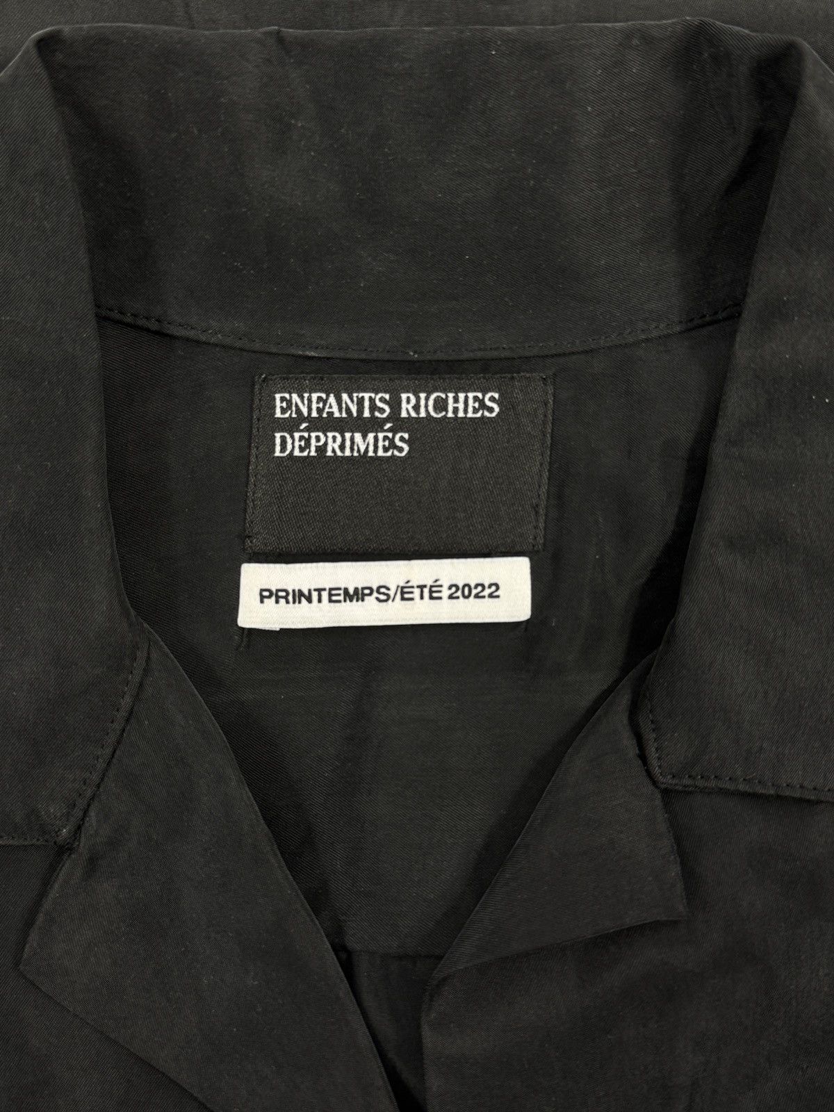 Enfants Riches Deprimes CAMP COLLAR EMBROIDERED CUPRO TWILL SHIRT Size US XL / EU 56 / 4 - 3 Thumbnail