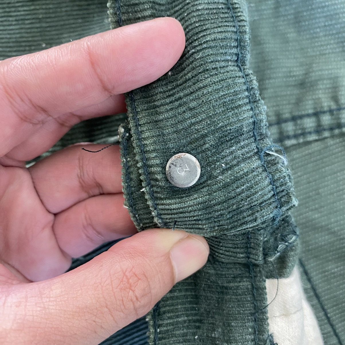 Levi's Vintage 1973 Levis 646 Faded Green Corduroy Flared Jeans Size US 31 - 12 Thumbnail