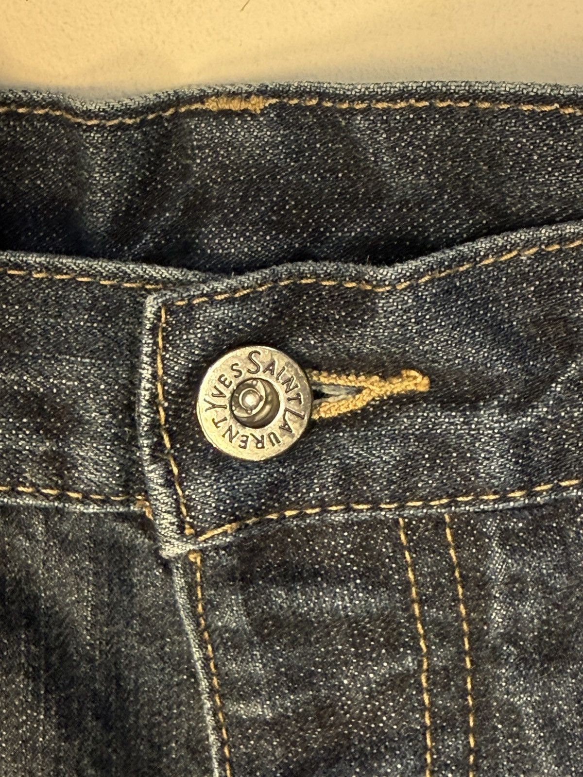 Yves Saint Laurent 34x30 YSL Jeans Denim Pants Indigo Selvedge Vintage Yves Size US 34 / EU 50 - 11 Thumbnail
