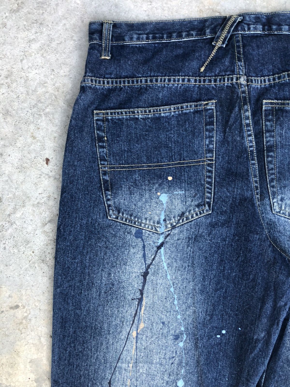 Vintage Miskeen Embroidered Logo Baggy Jeans Distressed Jeans Size US 36 / EU 52 - 9 Thumbnail