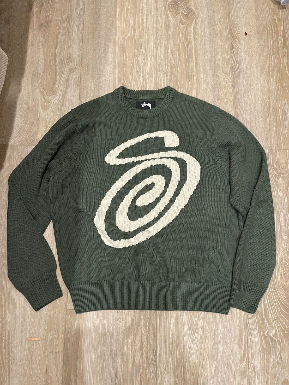 Stussy swirly discount s sweater