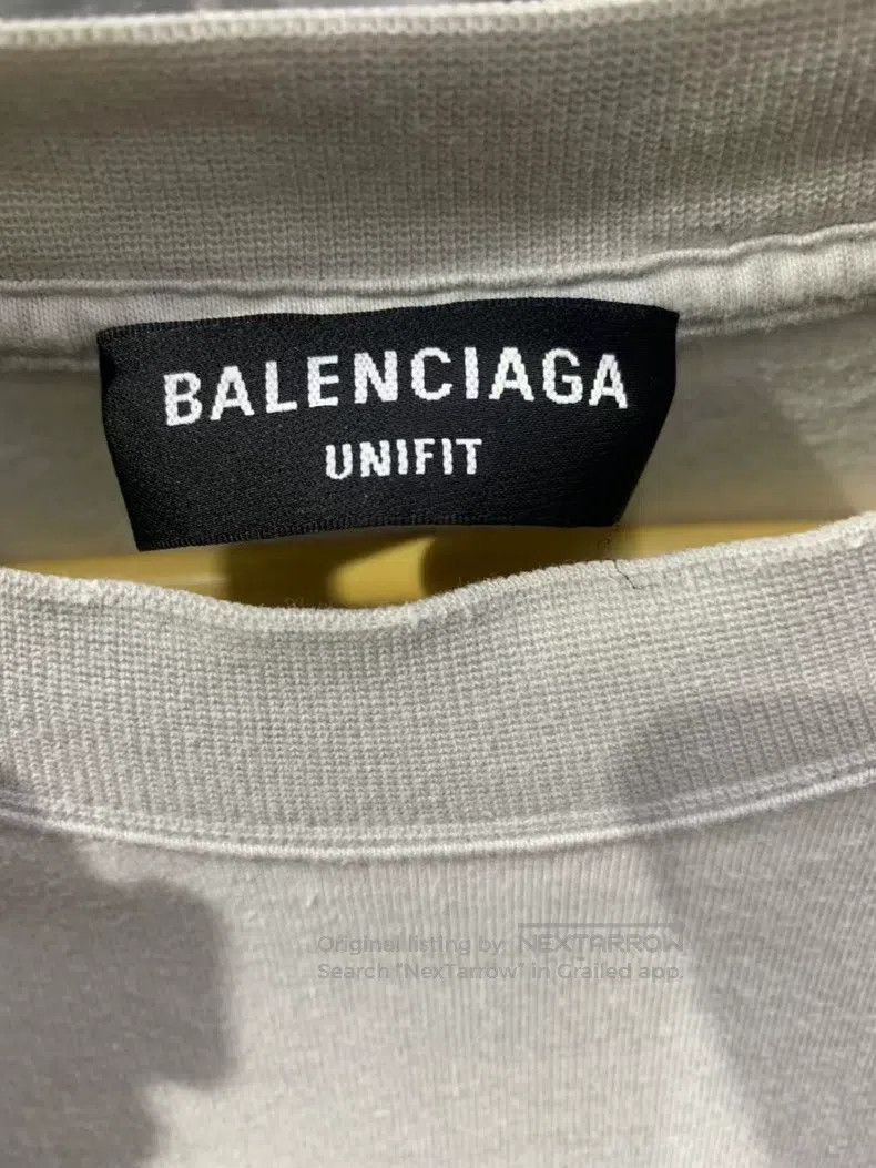 Balenciaga Balenciaga Short-sleeved T-shirt with lightning letter pat Size US M / EU 48-50 / 2 - 3 Thumbnail