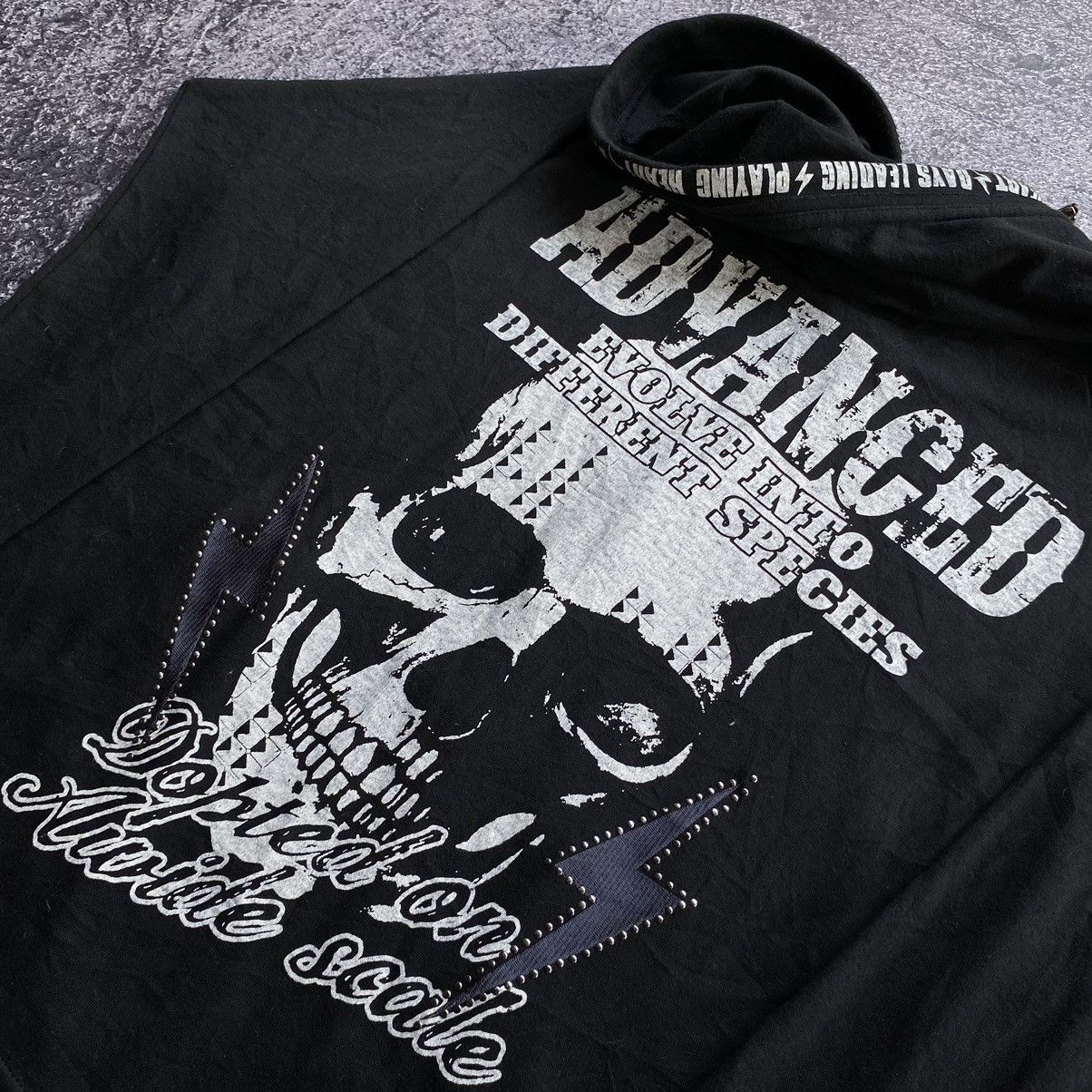 Japanese Brand GHOST Of HARLEM Zip Up Hoodies Size US M / EU 48-50 / 2 - 6 Thumbnail