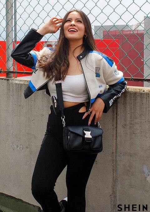 Other Women’s Cropped Racing Leather Jacket | Moto Biker Style Size M / US 6-8 / IT 42-44 - 12 Thumbnail