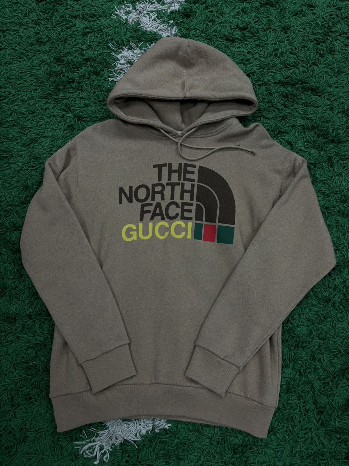 Image of Gucci The North Face Hoodie Xsmall in Brown, Men's