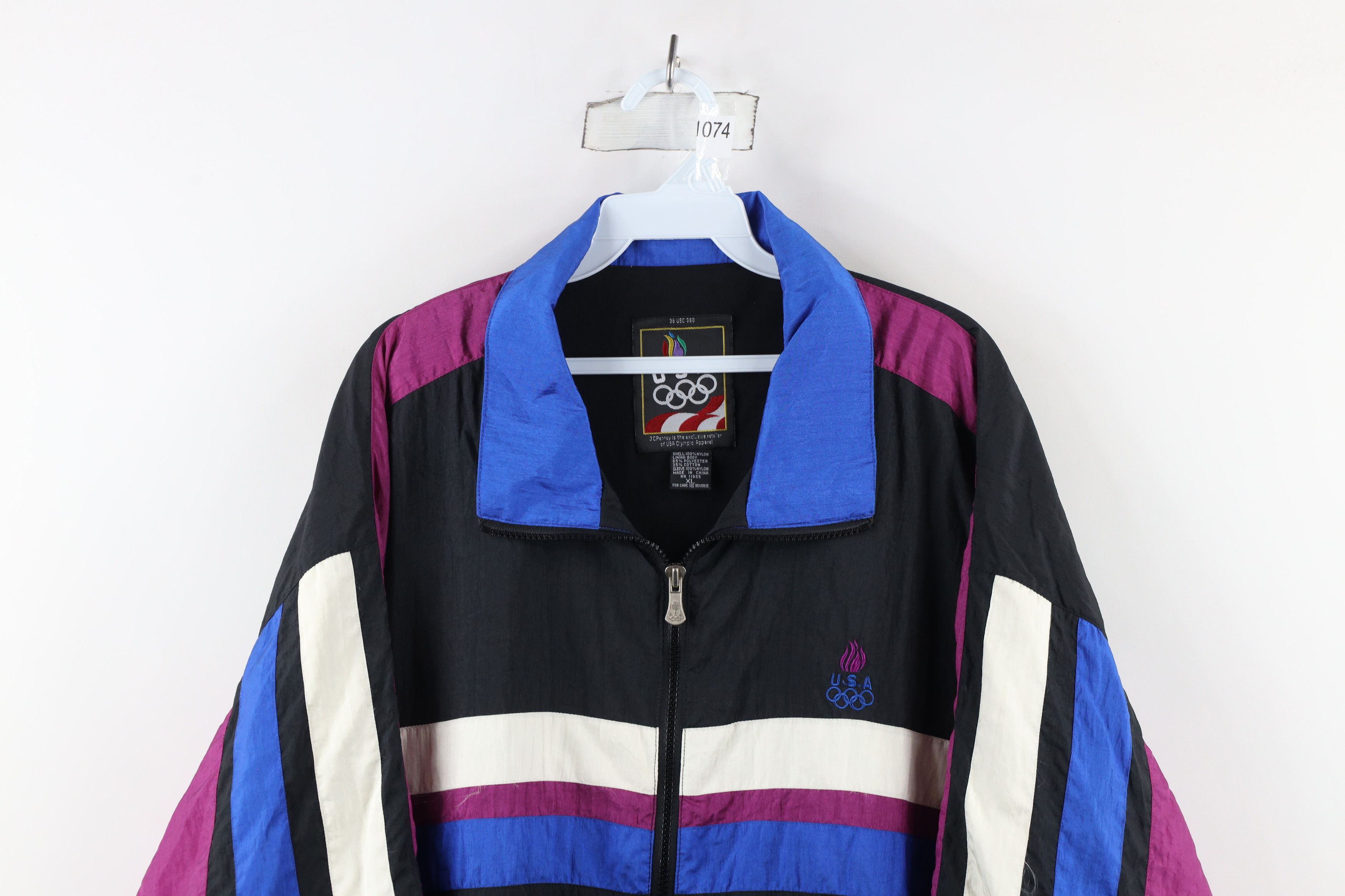 Vintage 90’s US outlet Olympics Nylon Windbreaker Jacket