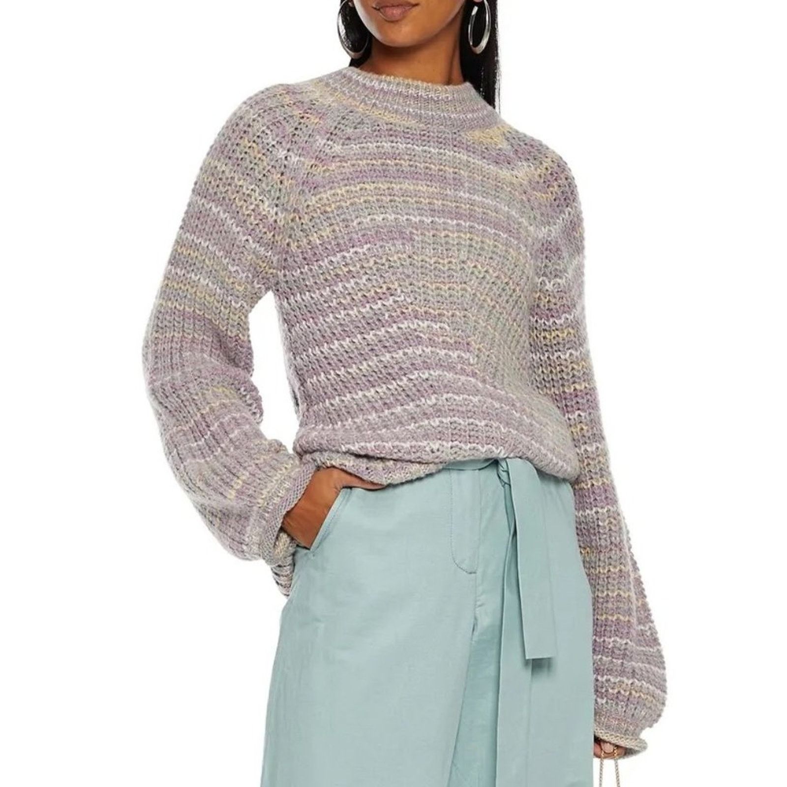 NICHOLAS Maliya marled alpaca-blend sweater from NICHOLAS Size S / US 4 / IT 40 - 1 Thumbnail