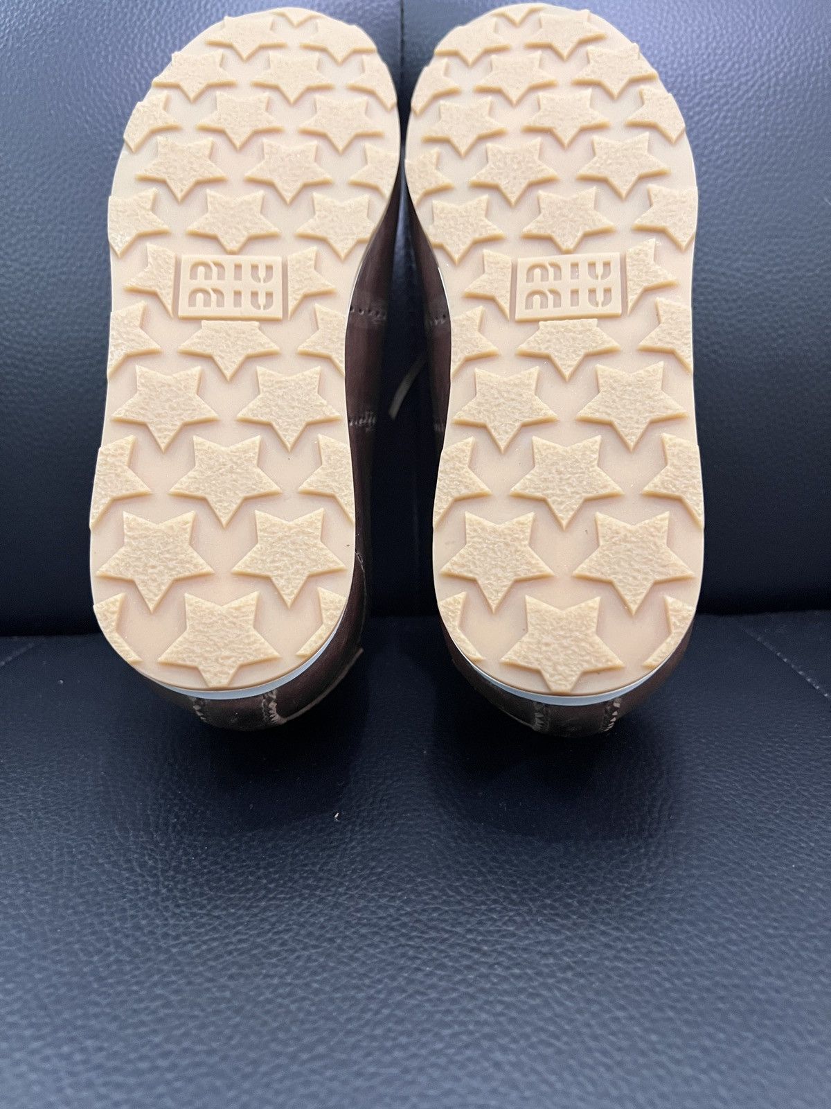 Miu Miu Miu Miu SS26 Plume Distressed Leather Sneakers Size US 6.5 / IT 36.5 - 17 Thumbnail