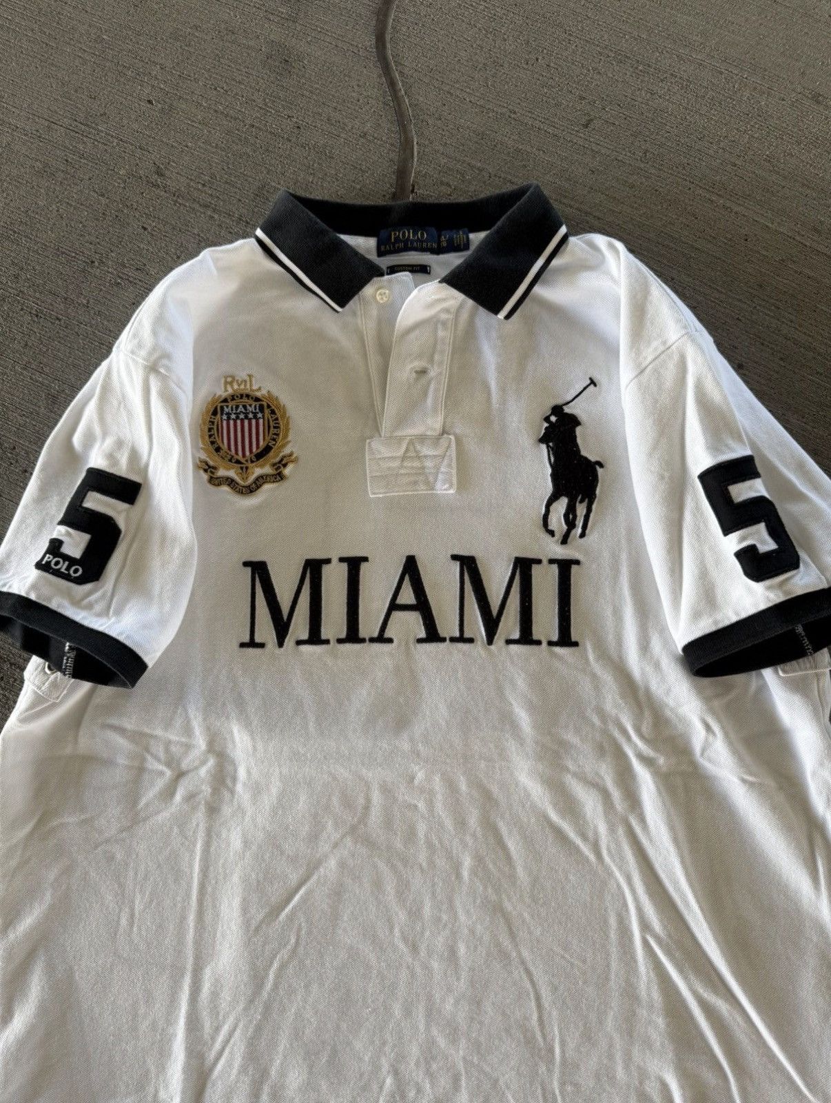トップス Polo Ralph Lauren MIAMI S Polo Ralph Lauren Polo T-Shirt Miami USA #5 Big Pony Luxury PRL