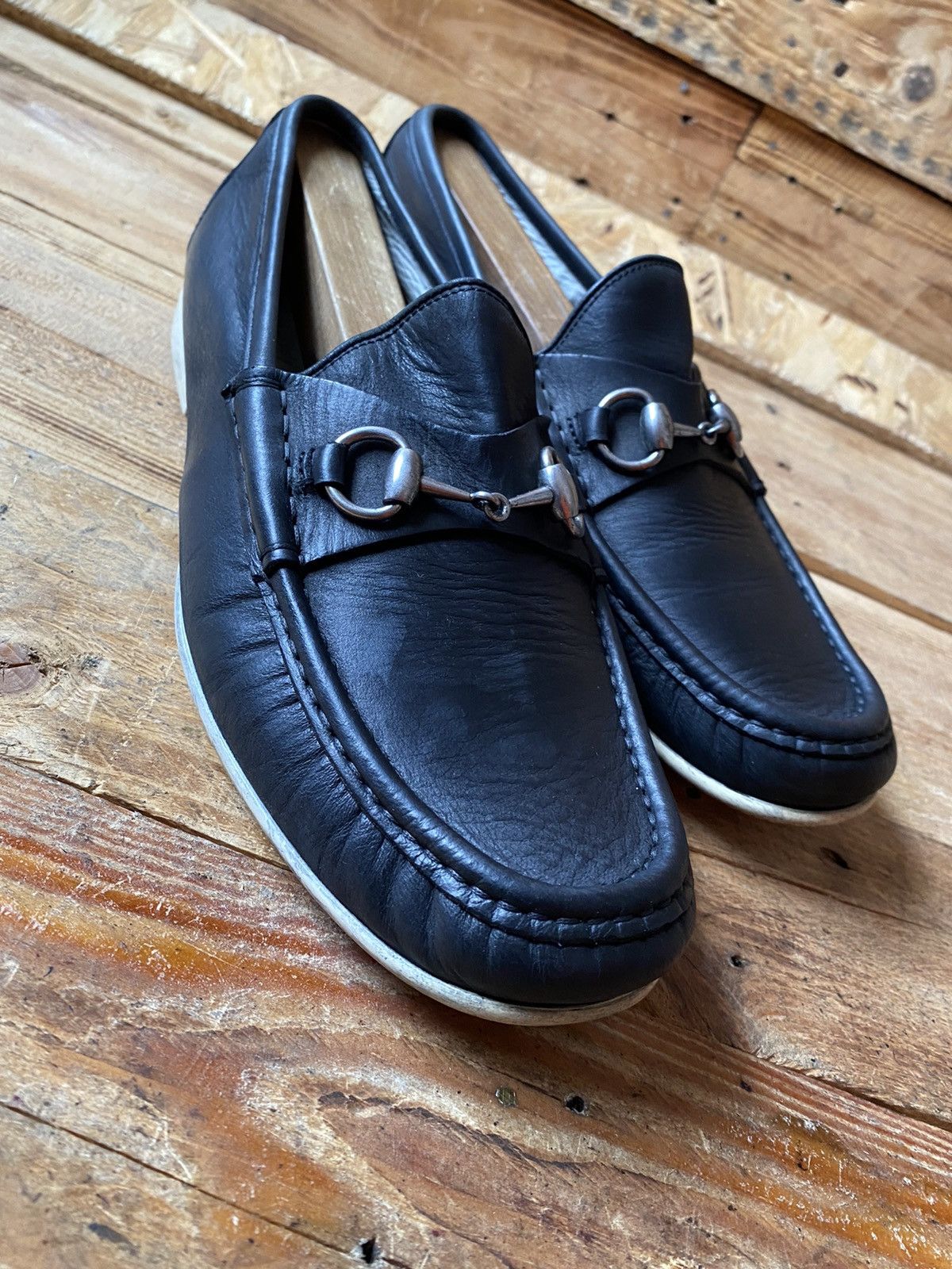 Gucci Gucci horsebit black leather loafers Uksz 8.5 US9 Size US 9.5 / EU 42-43 - 1 Thumbnail